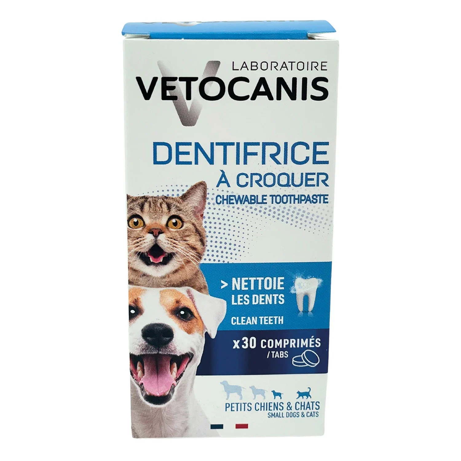 Vetocanis Tandtabletter, Katter/små hundar, 30 st - Mun & tandproblem hos katt