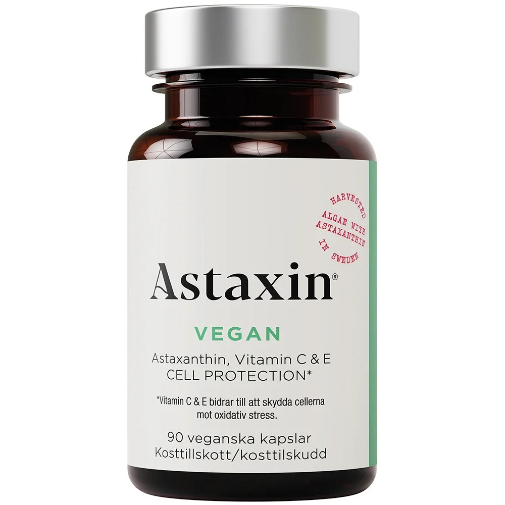 Astaxin Vegan 90 kapslar - Kosttillskott för veganer & vegetarianer