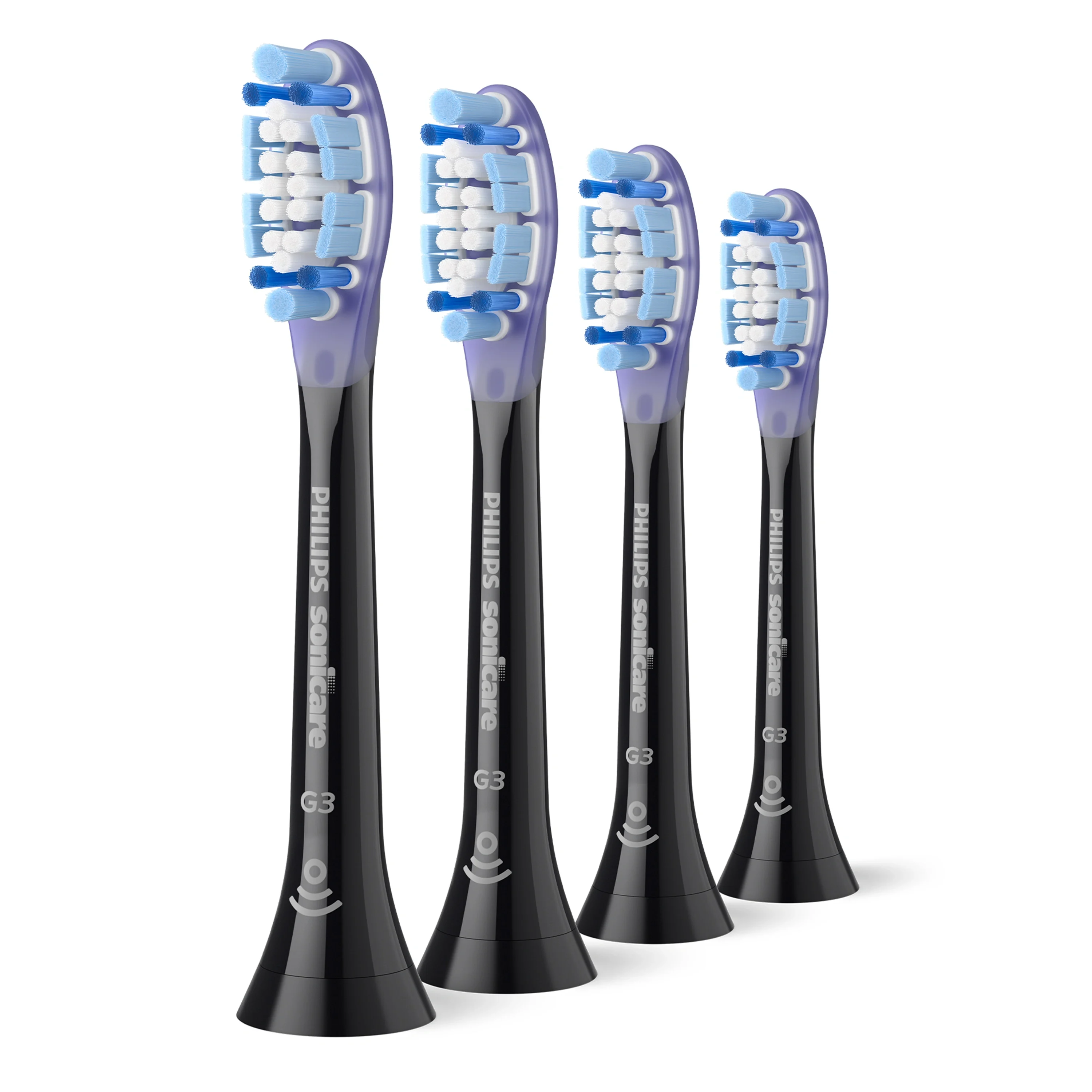 Philips Sonicare Borsthuvuden Premium 4-pack Black - Tandborsthuvuden