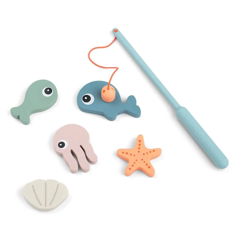 Done by Deer Bath Fishing Toy Sea Friends - Badleksaker