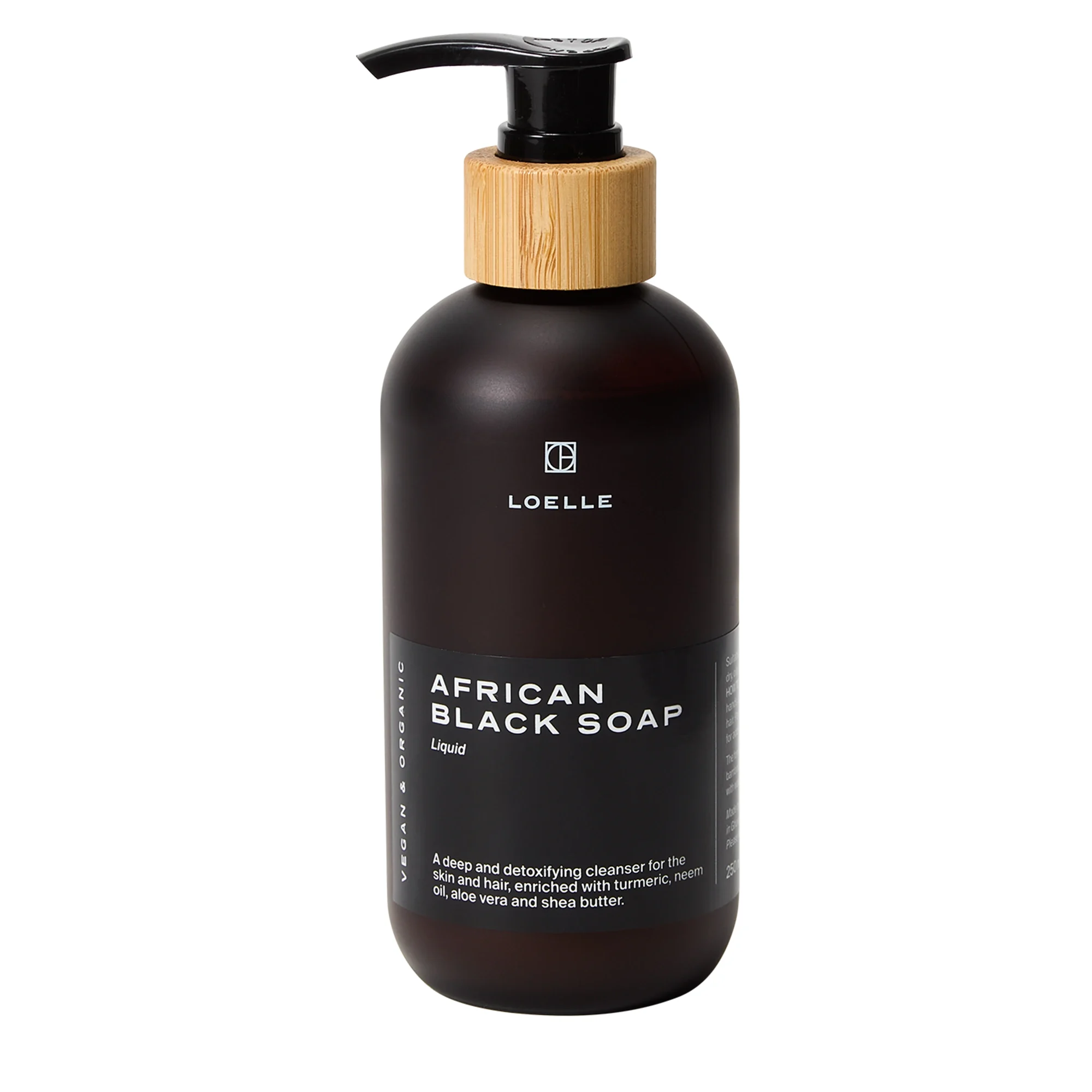 Loelle African Black Soap Hair & Body 250 ml - Ansiktsrengöring