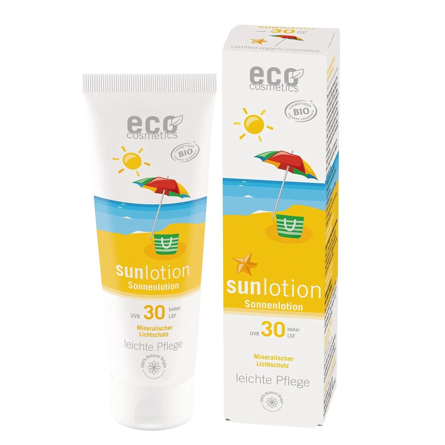 Eco Cosmetics Sollotion SPF 30 Aloe Vera & Karanja 125 ml - Solskydd kropp