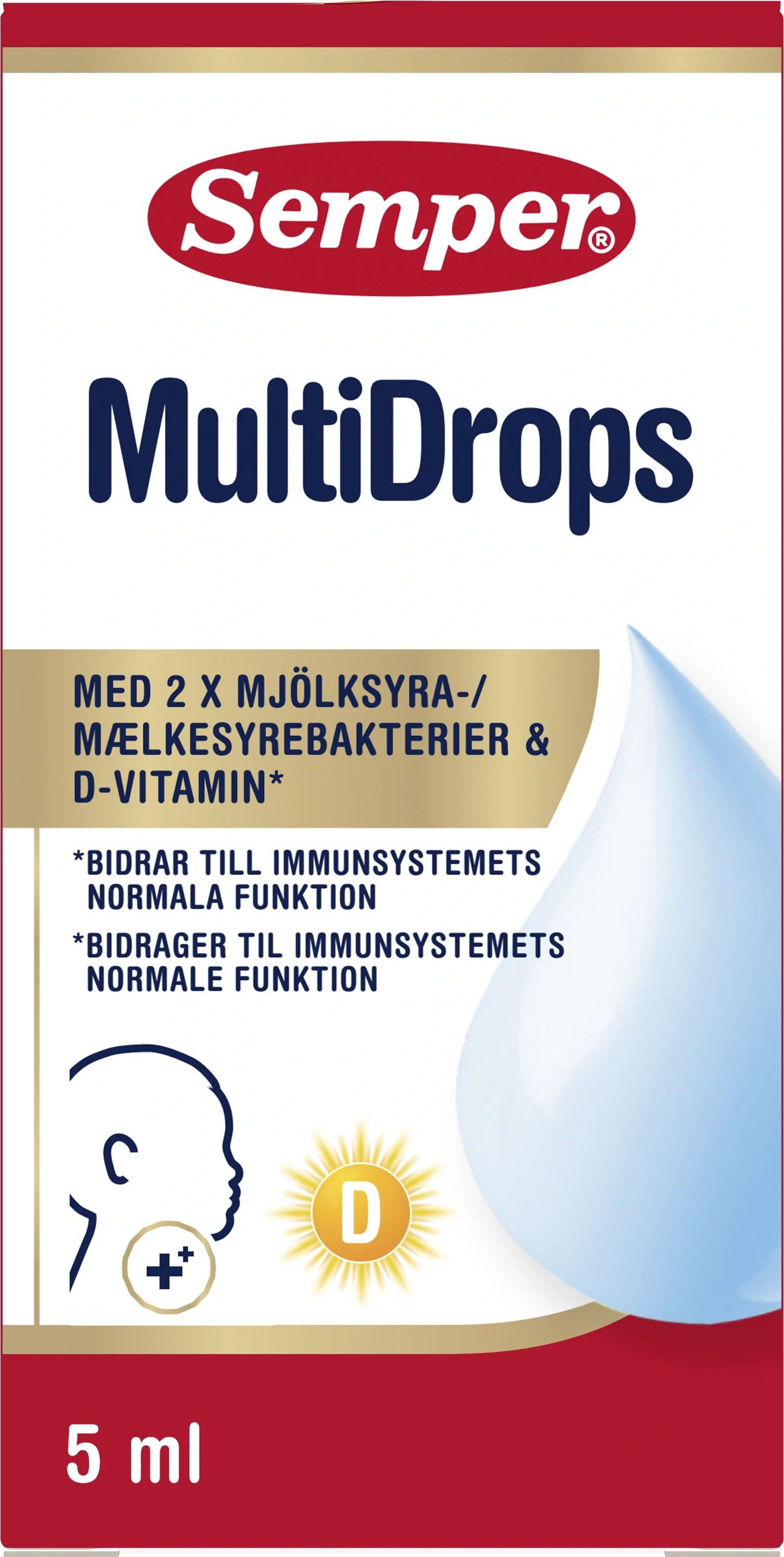Semper Multi-drops 5 ml - Mjölksyrabakterier