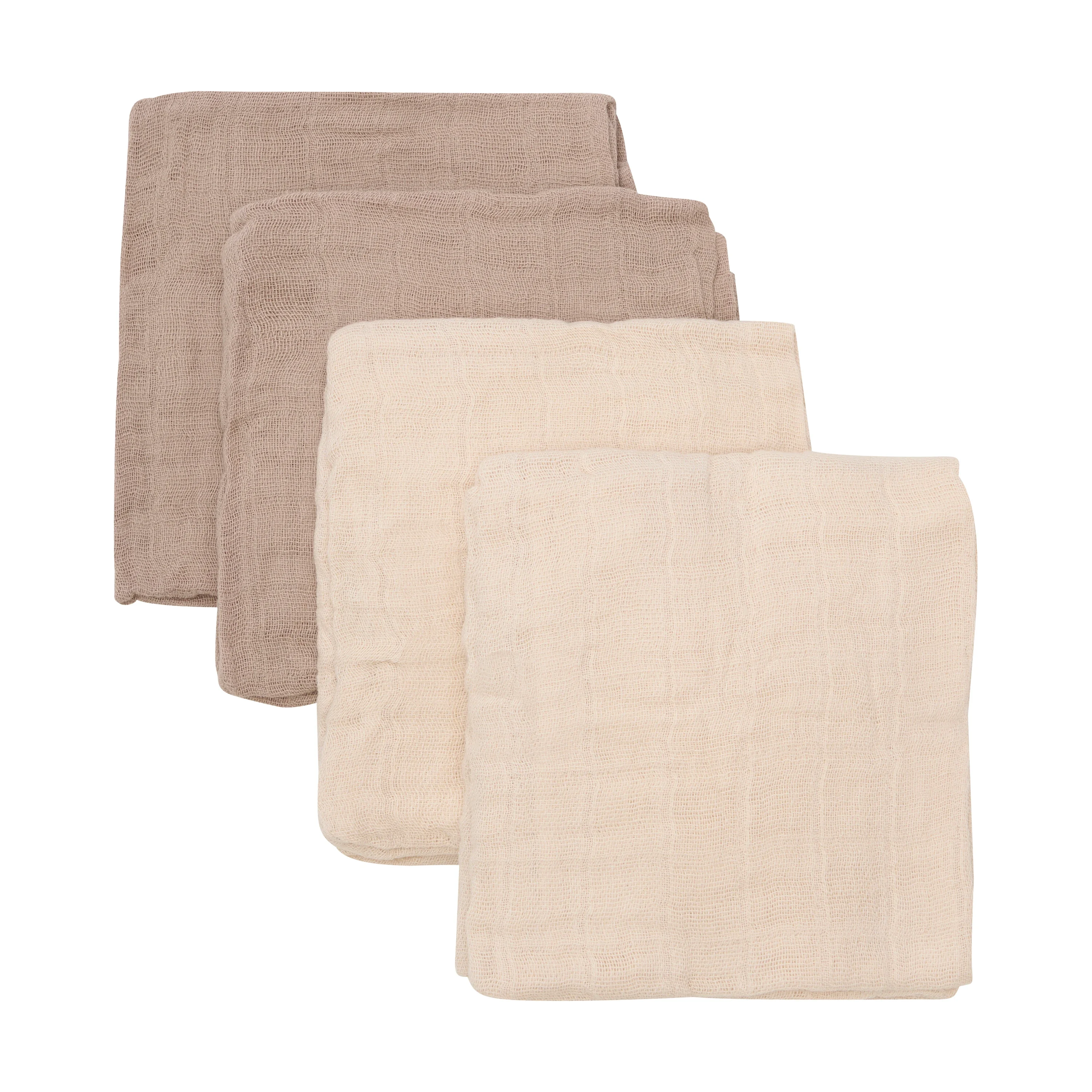 PIPPI Cloth Muslin solid Nomad 4-pack - Babyfiltar