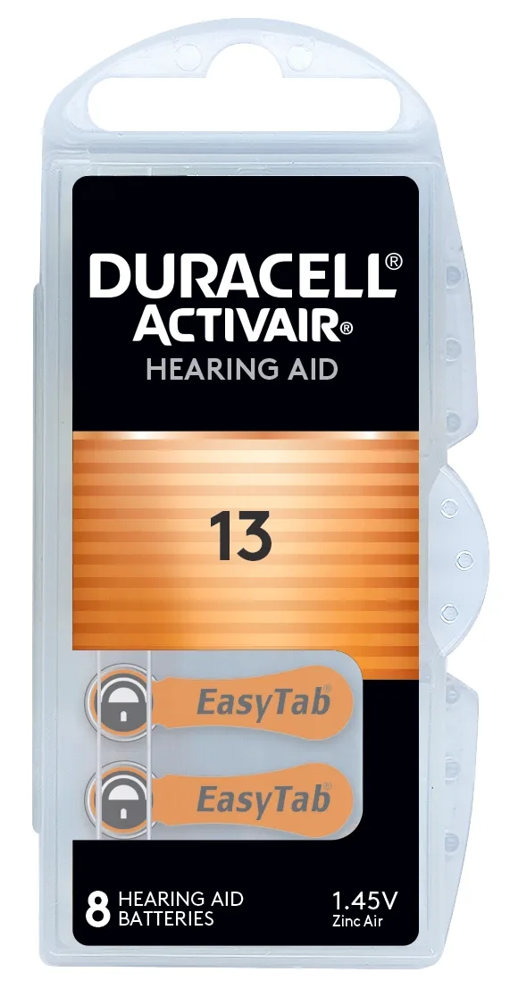 Duracell Activair batteri typ 13 8 st - Batterier till hörapparat