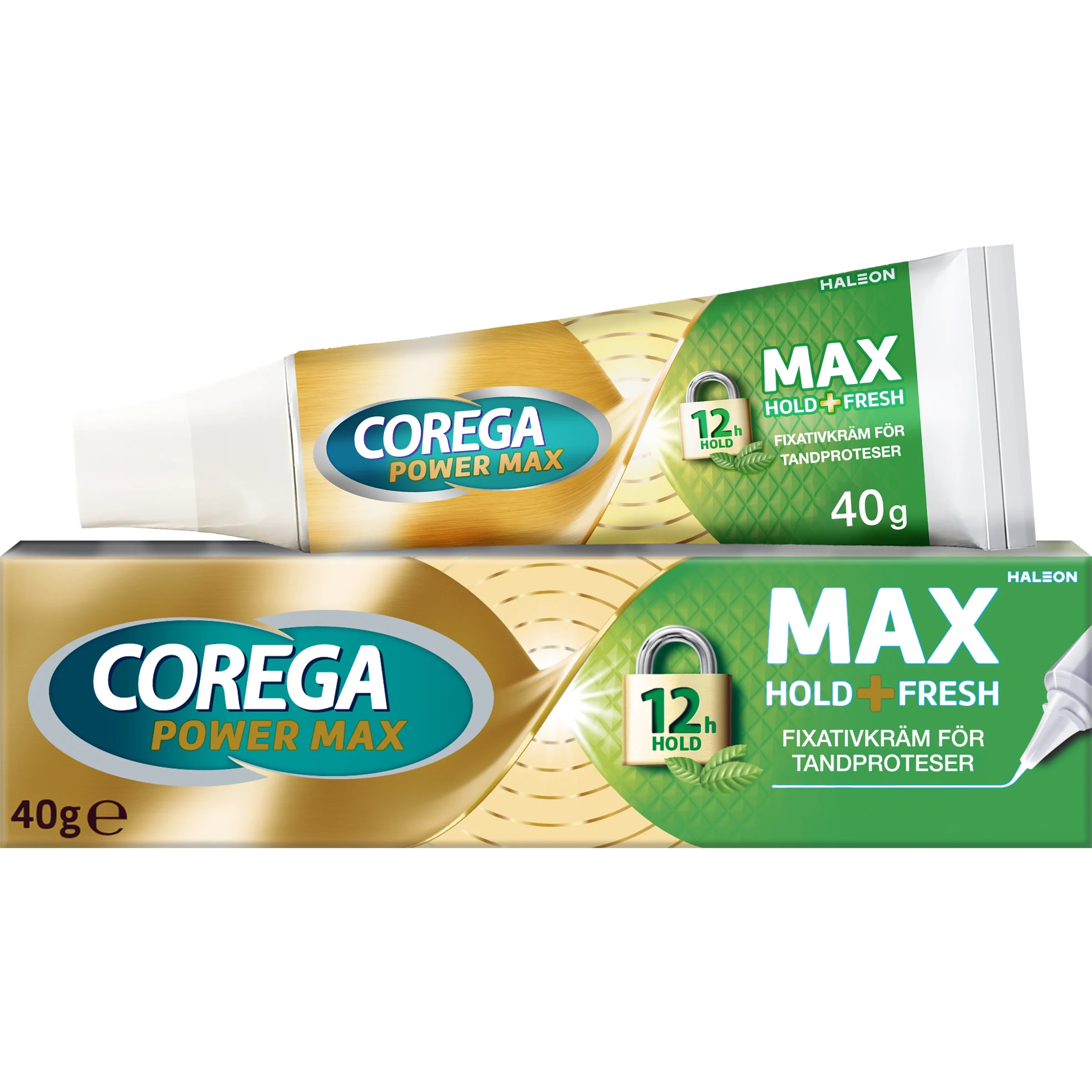 Corega Max Hold+Fresh Fixativ För Tandprotes 40 g - Tillbehör till tandprotes