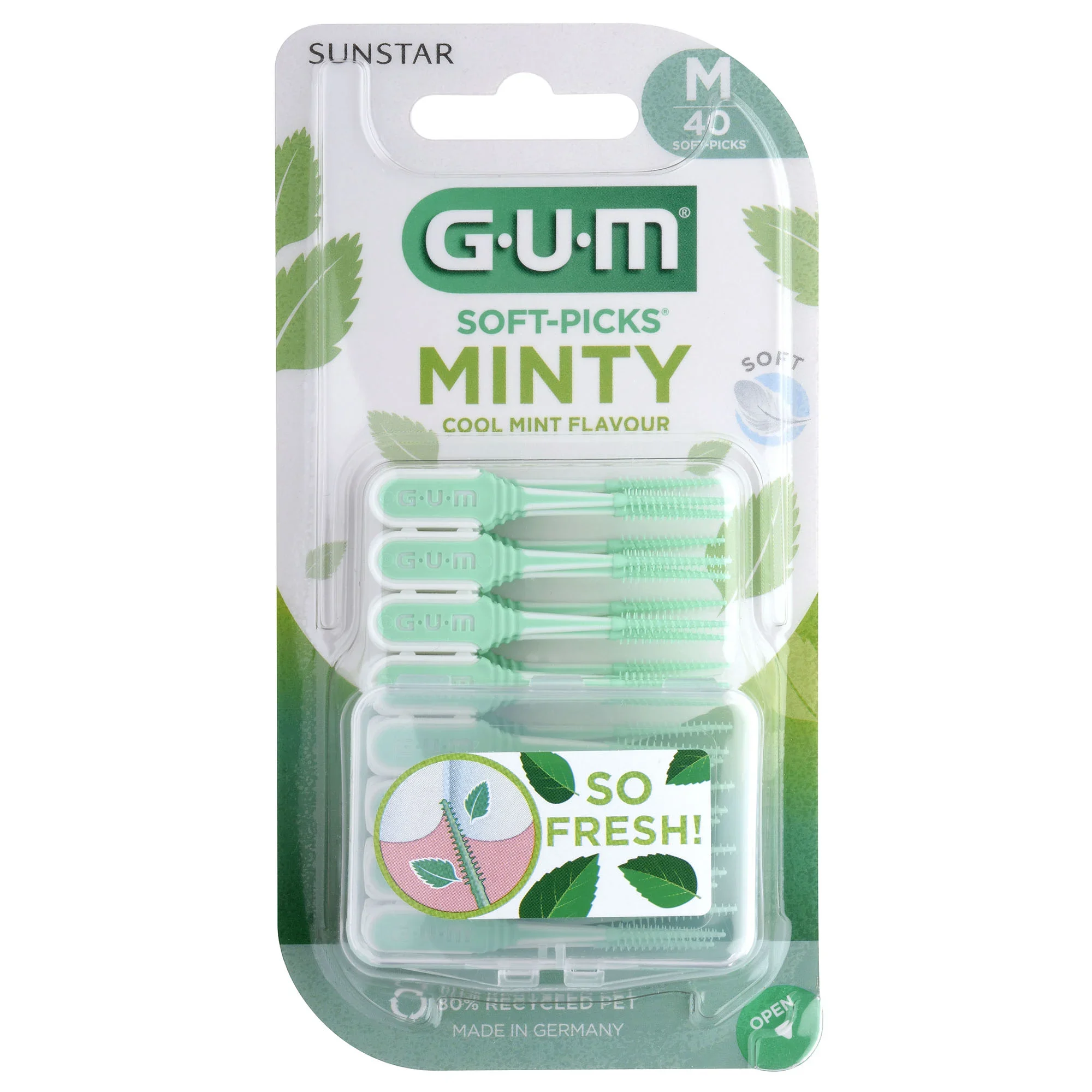 GUM SOFT-PICKS MINTY Medium 40st - Tandpetare