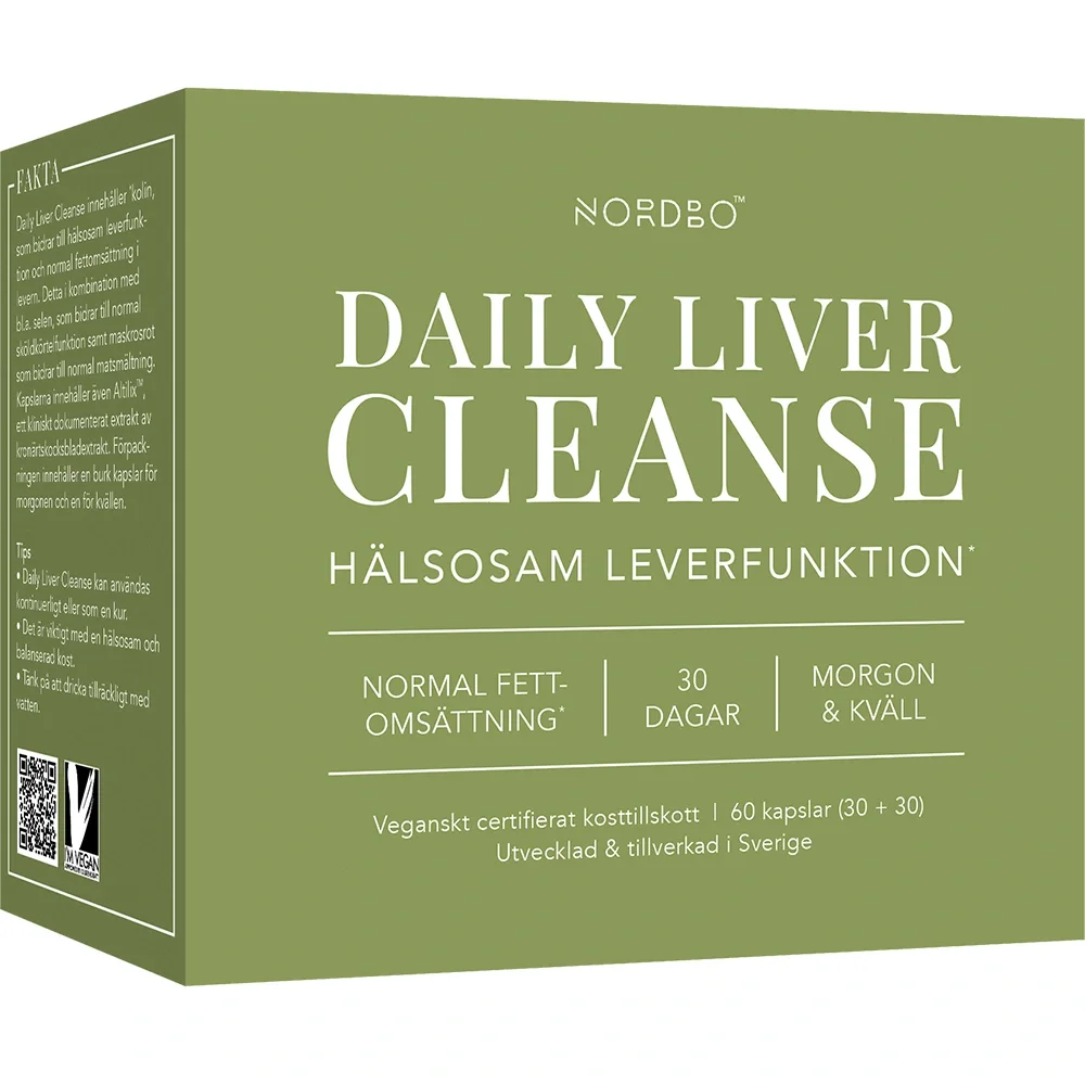 Nordbo Daily Liver Cleanse 60 kapslar - Kosttillskott