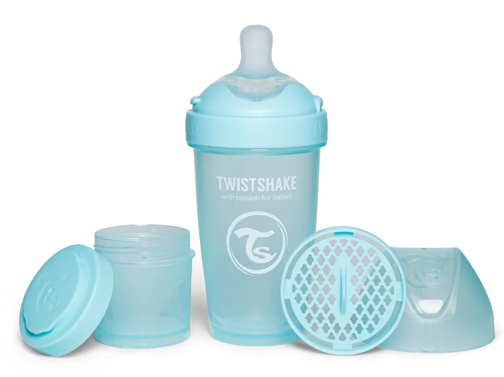 Twistshake Nappflaska Anti-kolik Pro Double 260 ml Blå - Nappflaskor & vällingflaskor