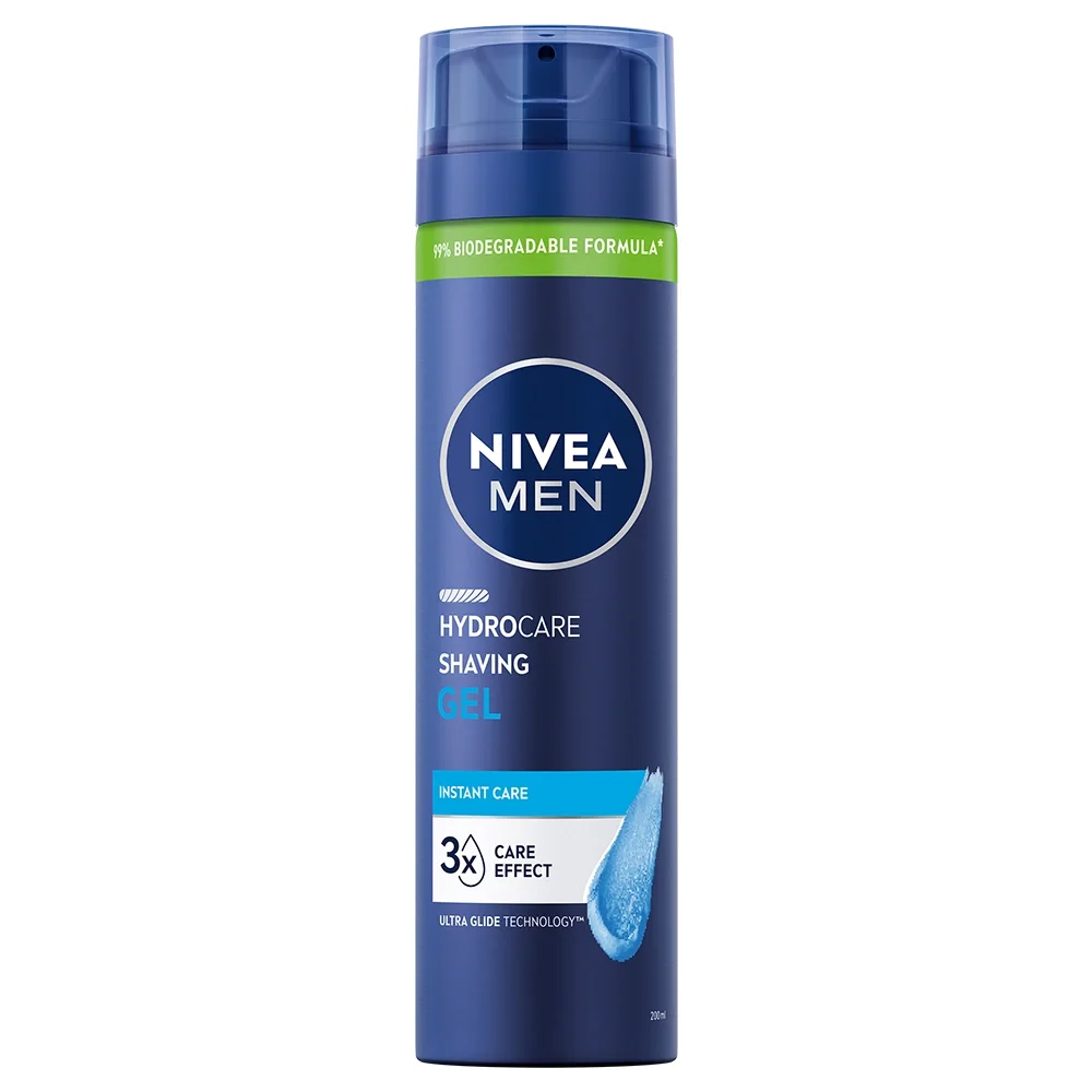 Nivea Men Hydrocare Shaving Gel 200 ml - Raklödder & rakgel