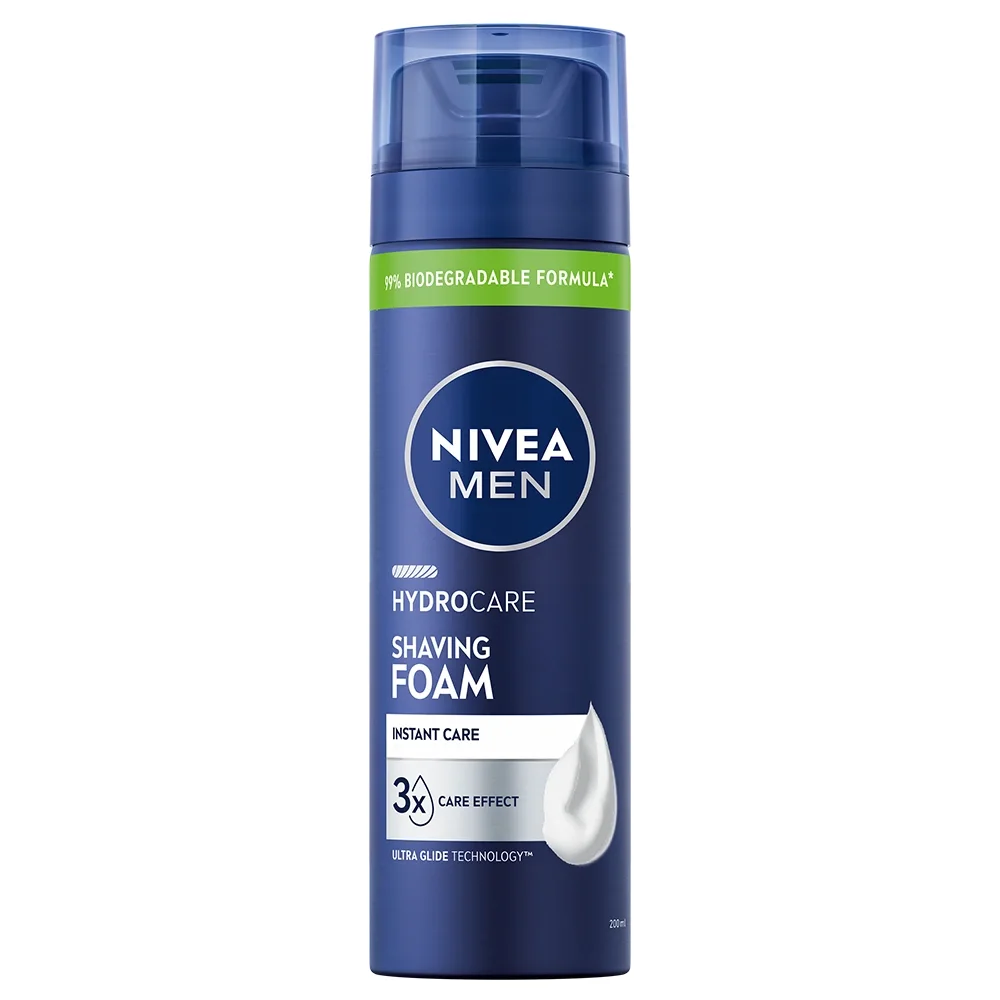 Nivea Men Hydrocare Shaving Foam 200 ml - Raklödder & rakgel