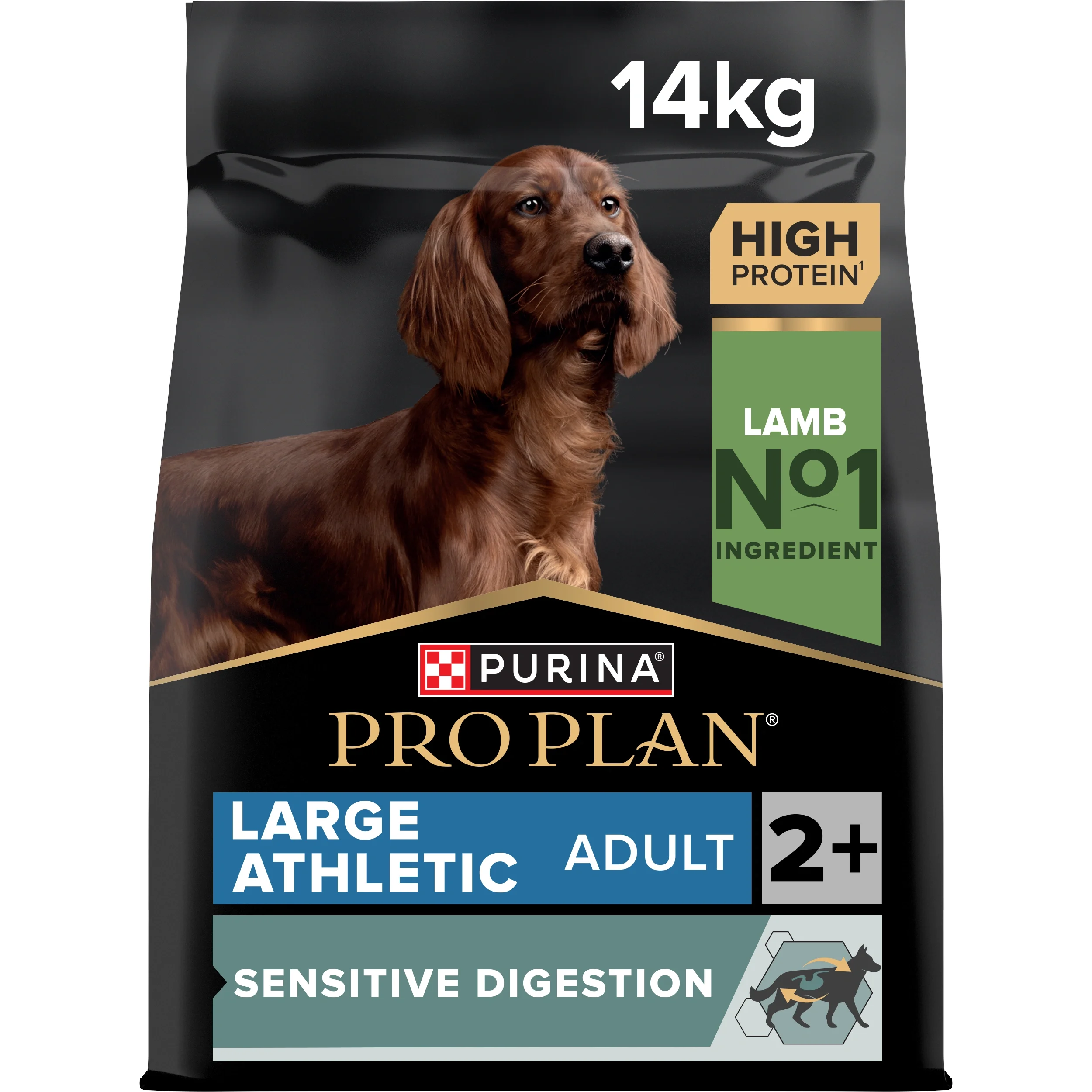 PURINA PRO PLAN Large Athletic Adult Sensitive Digestion Lamm Torrfoder Hund 14kg - Torrfoder hund