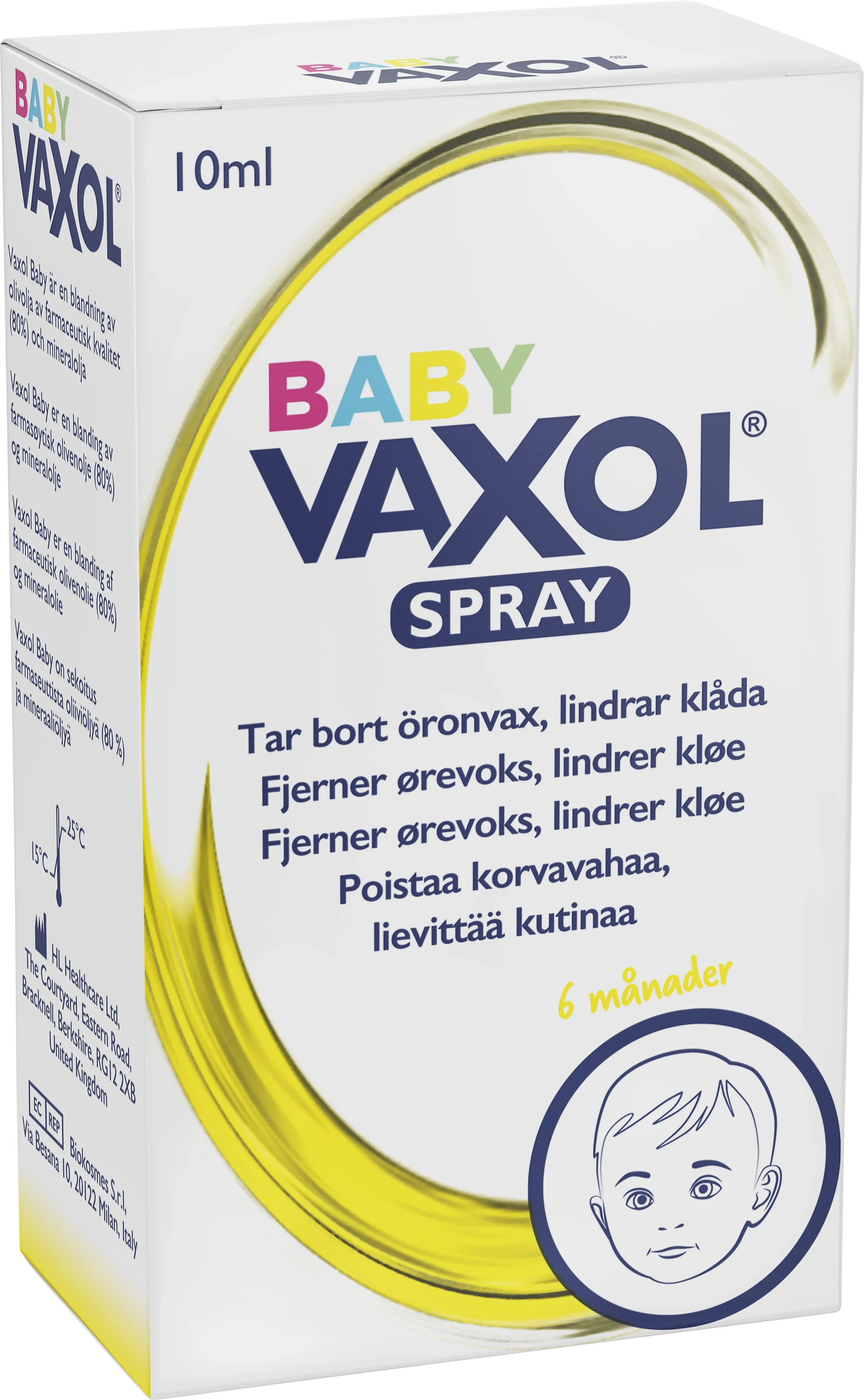 Vaxol Baby Öronspray 10 ml - Öronbesvär hos barn