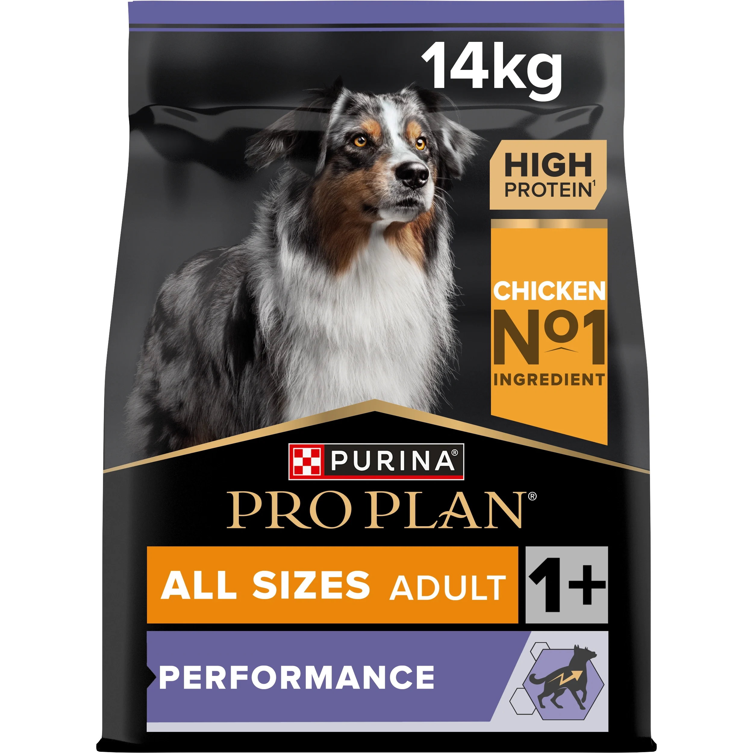 PURINA PRO PLAN All Sizes Adult Performance Torrfoder Hund 14kg - Torrfoder hund