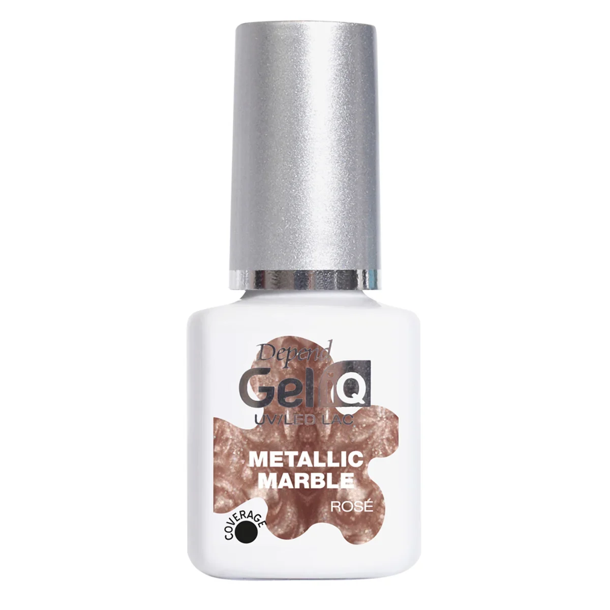 Depend Gel iQ Metallic Marble 5 ml Rosé - Gellack
