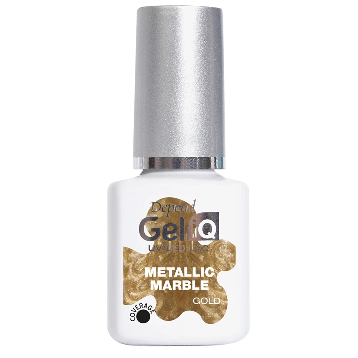Depend Gel iQ Metallic Marble 5 ml Gold - Gellack