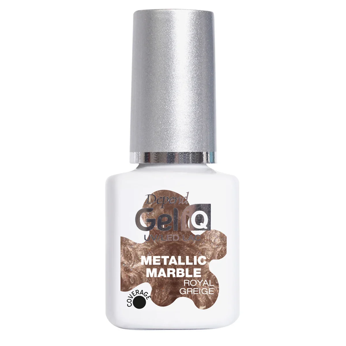 Depend Gel iQ Metallic Marble 5 ml Royal Greige - Gellack
