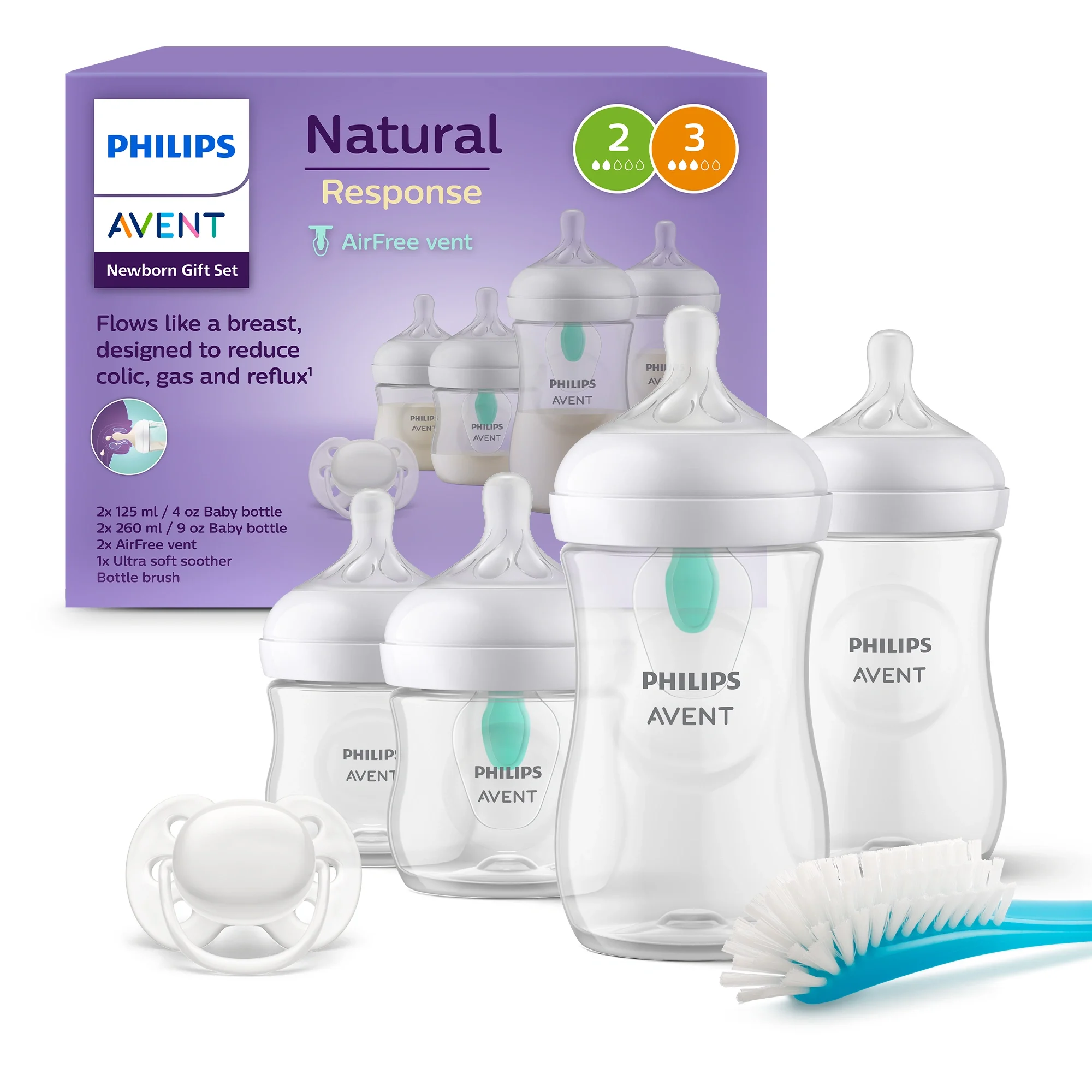 Philips Avent Natural Response Presentförpackning - Nappflaska nyfödd