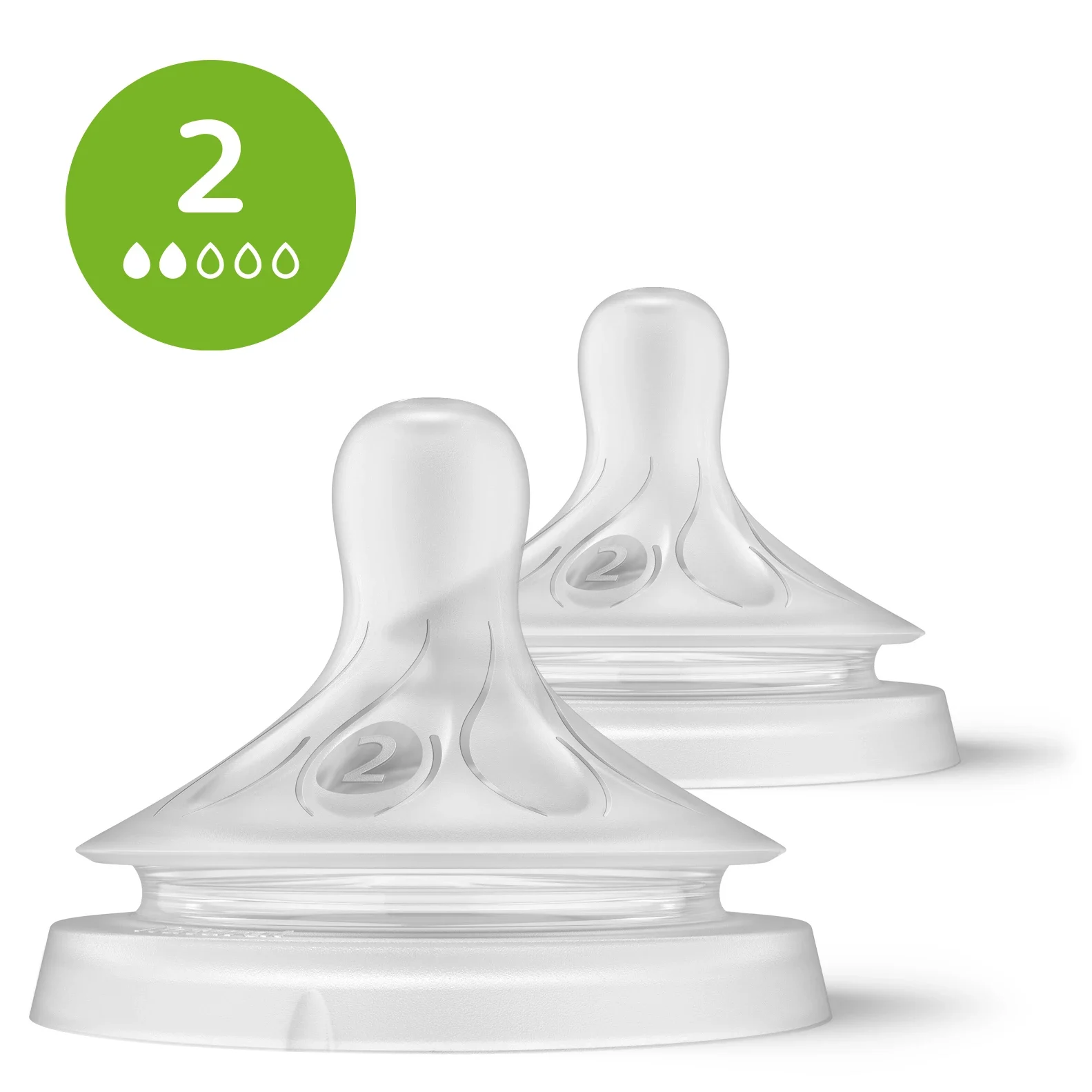 Philips Avent Natural Response Dinapp flöde 2 2-pack - Tillbehör nappflaskor