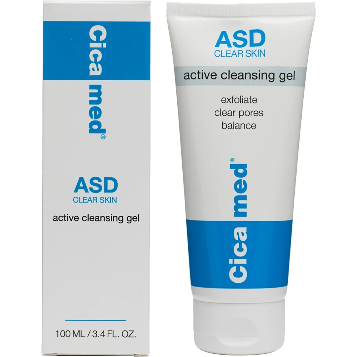 Cicamed Medical Science ASD Clear Skin Active Cleansing Gel 100 ml - Ansiktsrengöring