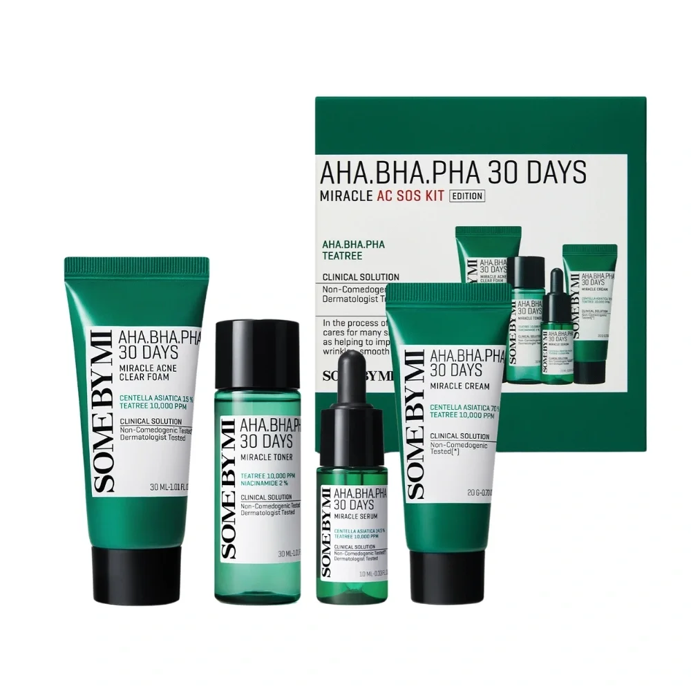 SOME BY MI AHA-BHA-PHA 30 Days Miracle AC S.O.S Kit Gåvoset - Presentbox hudvård