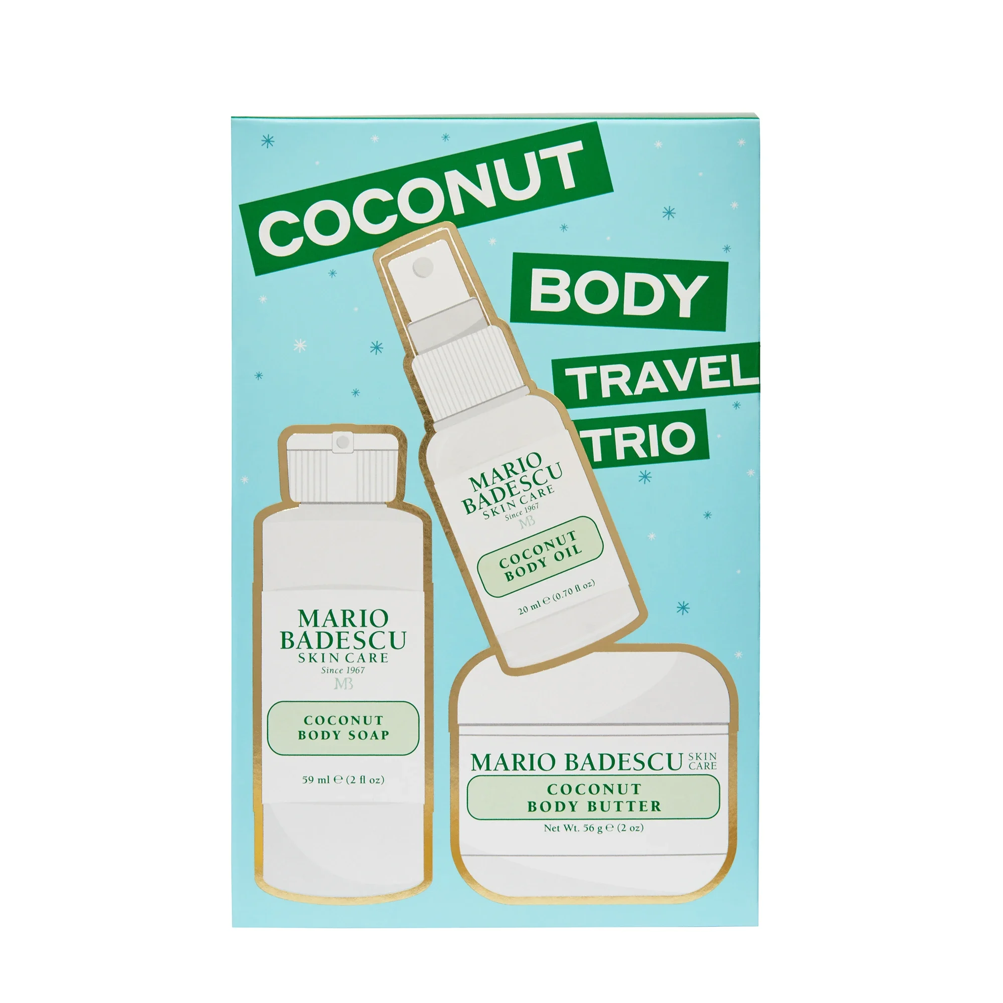 Mario Badescu Coconut Body Travel Trio - Presentbox hudvård