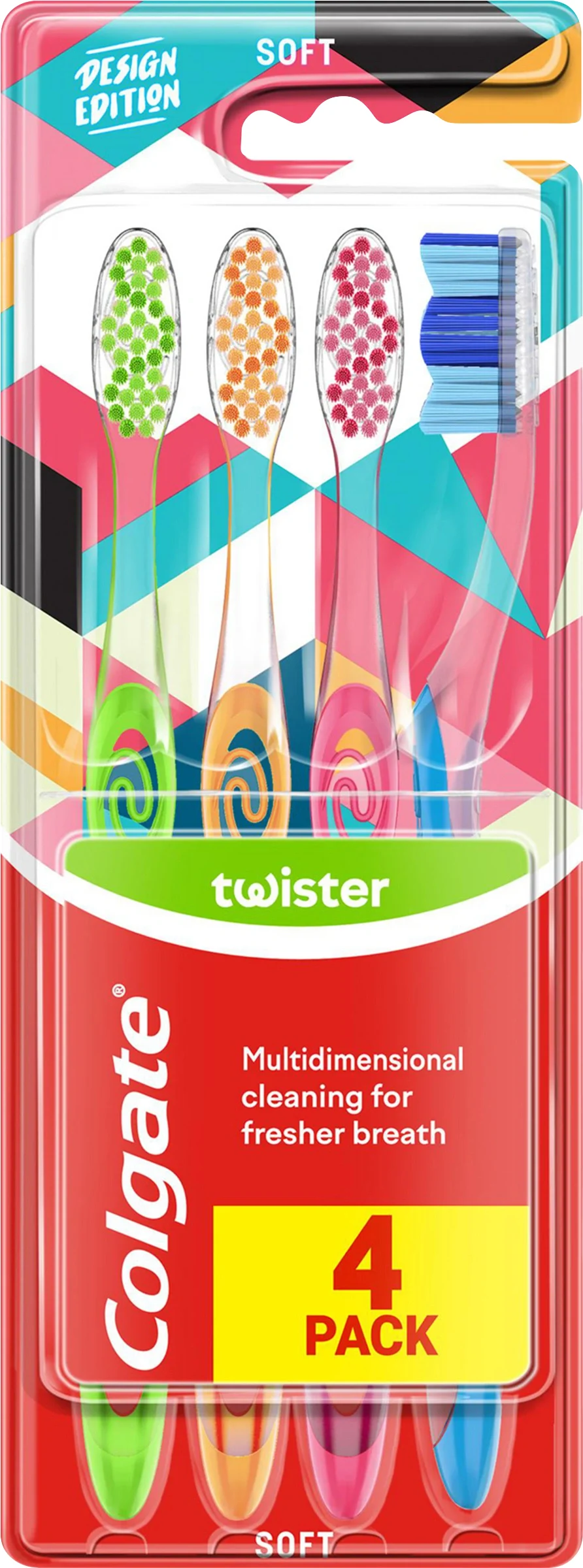 Colgate Tandborste Twister Soft 4 st - Tandborstar