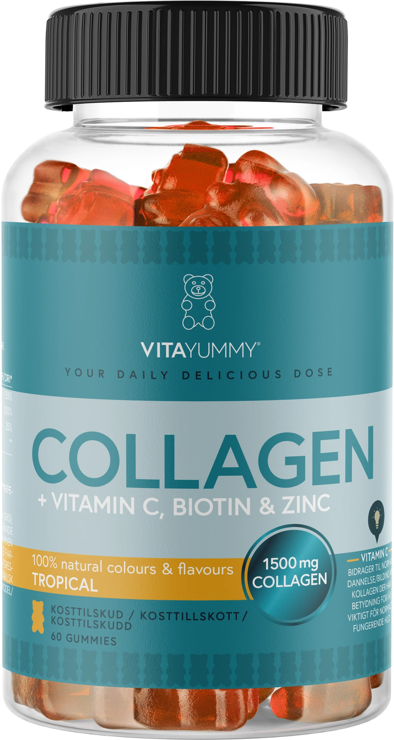 VitaYummy Collagen Tropical 60 st - Kollagen