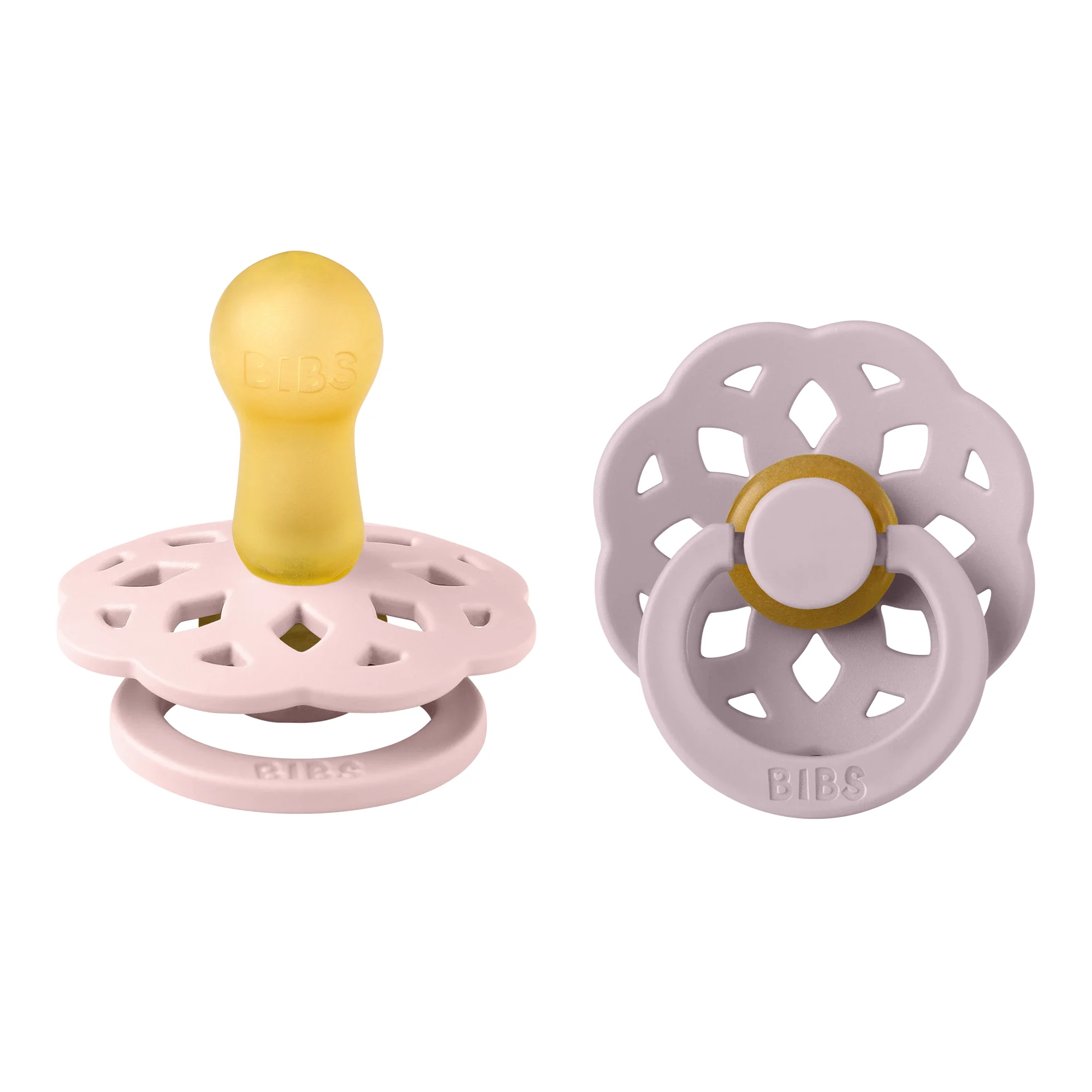 BIBS Pacifier Boheme Latex Blossom/Dusky Lilac 2-pack Size 2