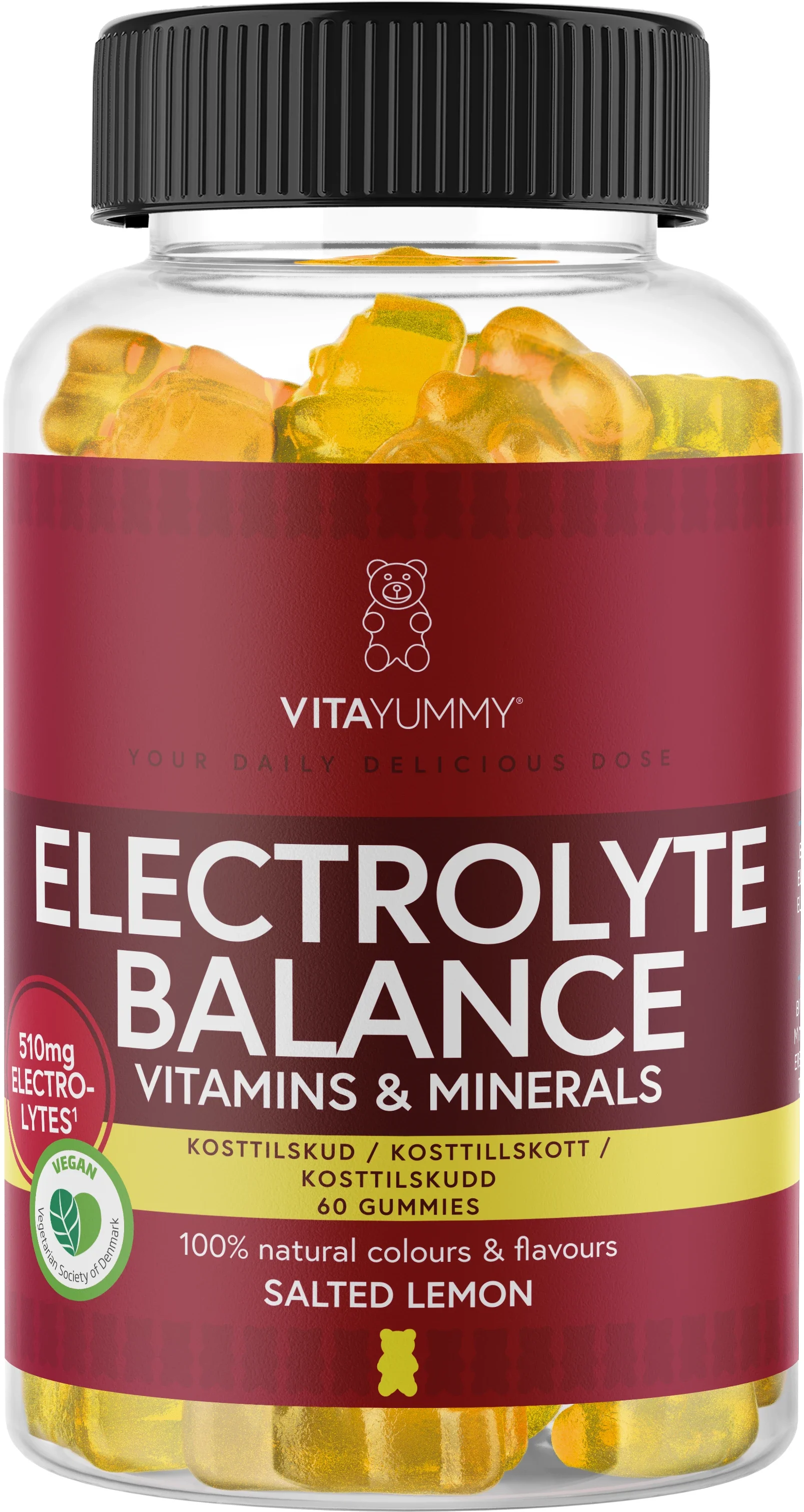 VitaYummy Electrolyte Balance Salted Lemon 60 st - Kosttillskott för energi
