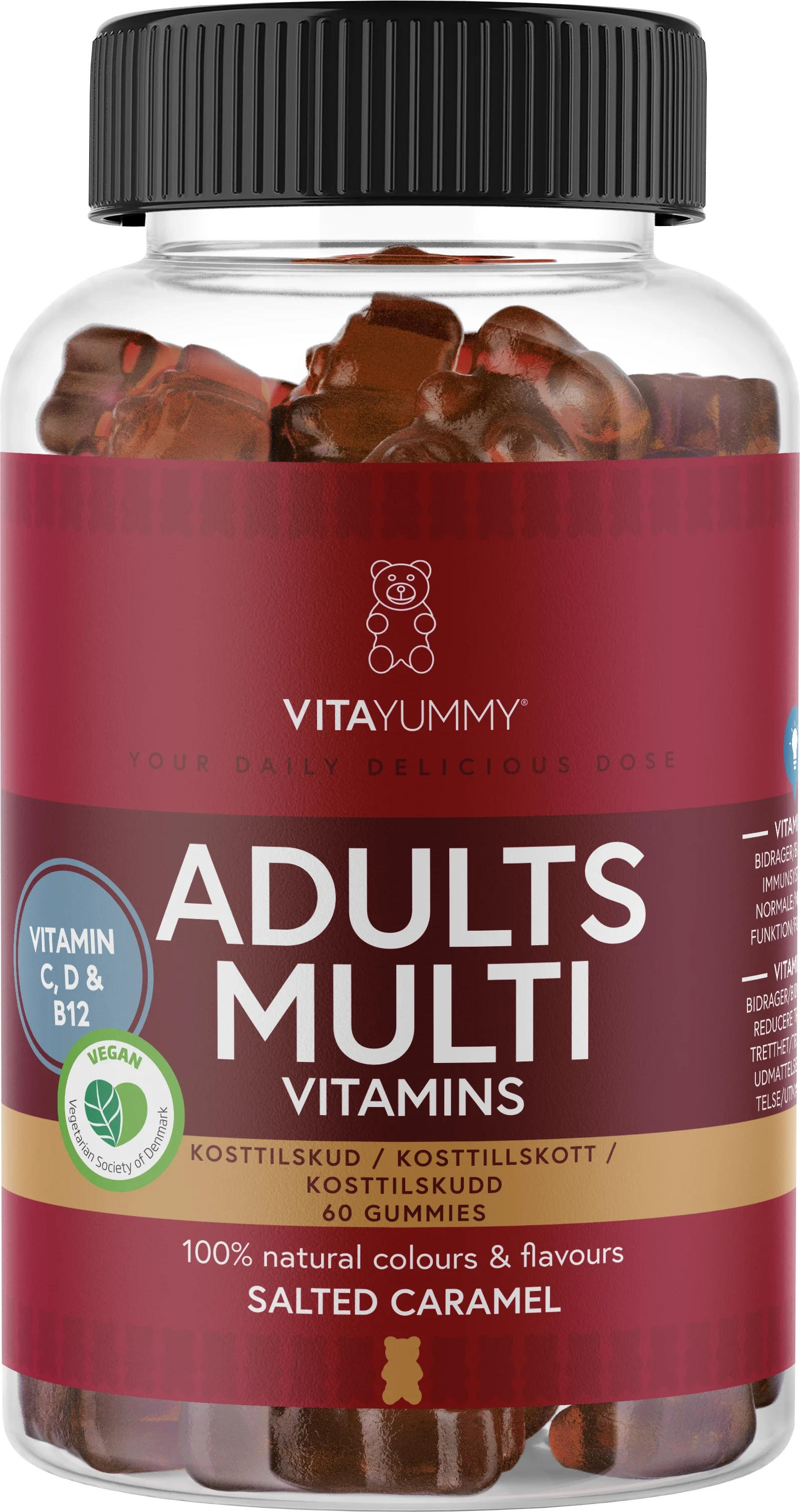 VitaYummy Adults Multi Vitamins Salted Caramel 60 st - Multivitamin