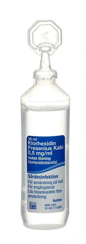 Klorhexidin Fresenius Kabi Kutan Lösning 0,5 mg/ml 20x30 ml - Sårvård för hund