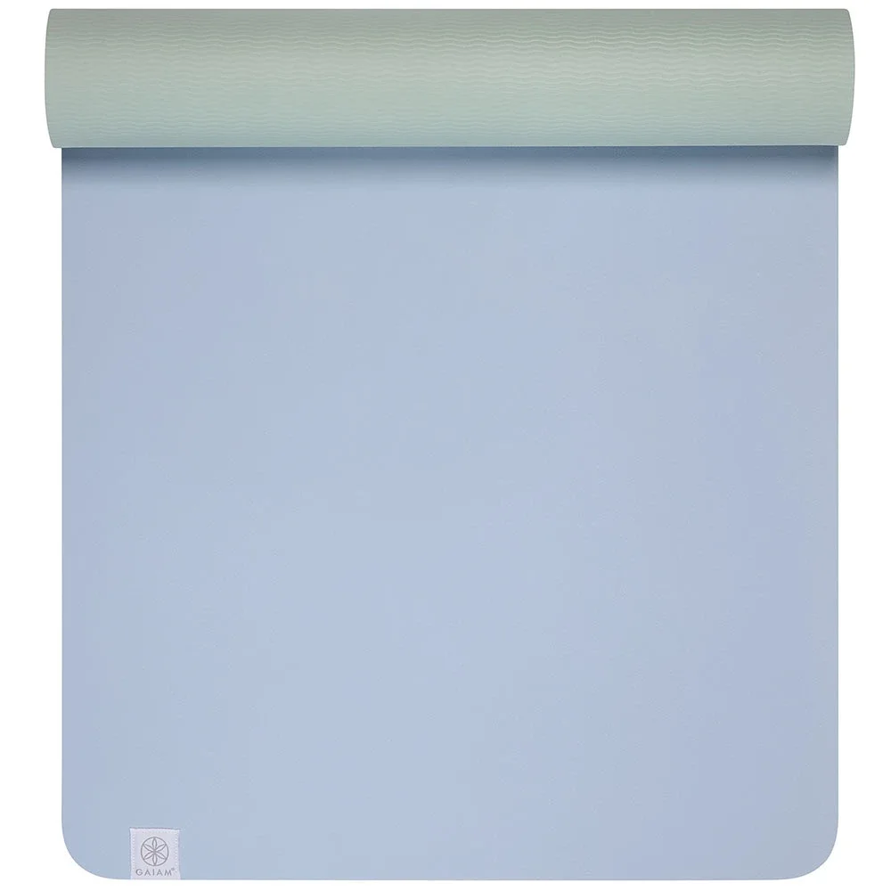 Gaiam TPE Chambray Sea Salt Yoga Mat 6 mm - Yogamattor