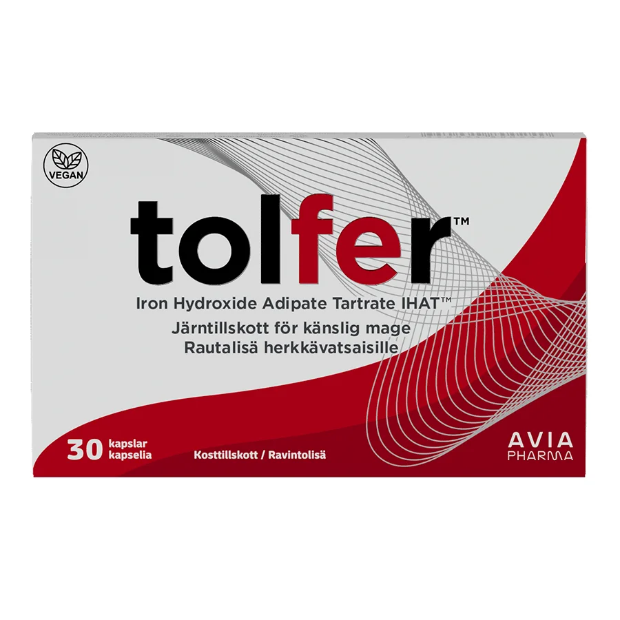 Tolfer Järn 30 mg 30 kapslar - Järn