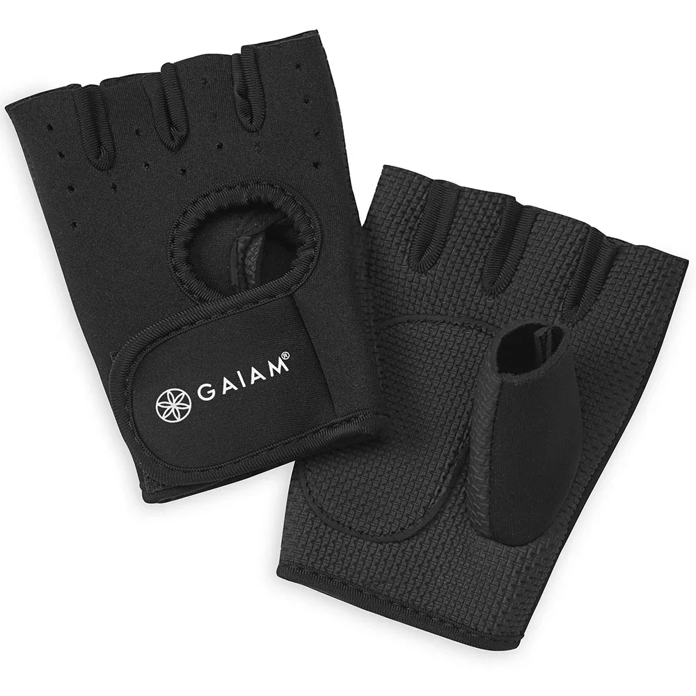 Gaiam Fitness Glove Black-Black S/M - Träningshandskar