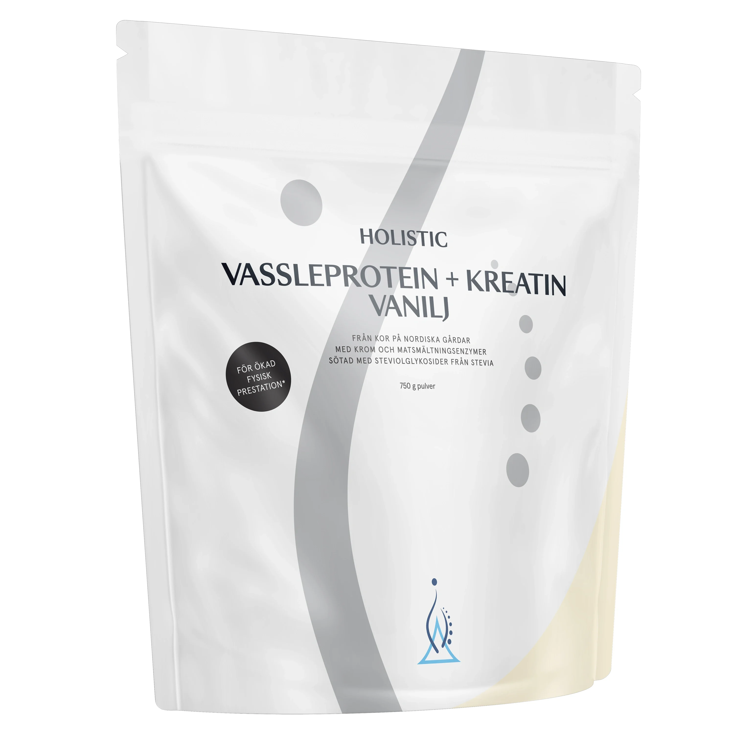 Holistic Vassleprotein + Kreatin Vanilj 750 g - Vassleprotein