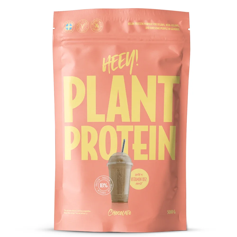 Heey! Veganskt Protein Choklad 500 g - Veganskt proteinpulver