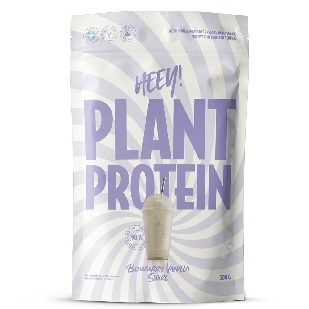 Heey! Veganskt Protein Blåbär Vanilj 500 g - Veganskt proteinpulver