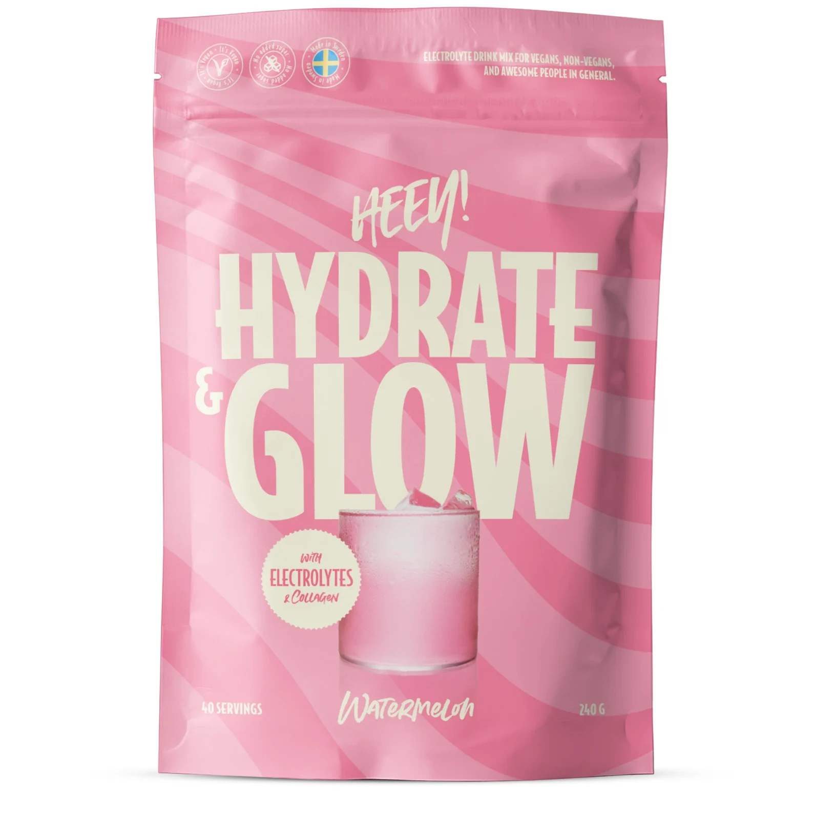 Heey! Elektrolyter + Coll-egan Vattenmelon 240 g