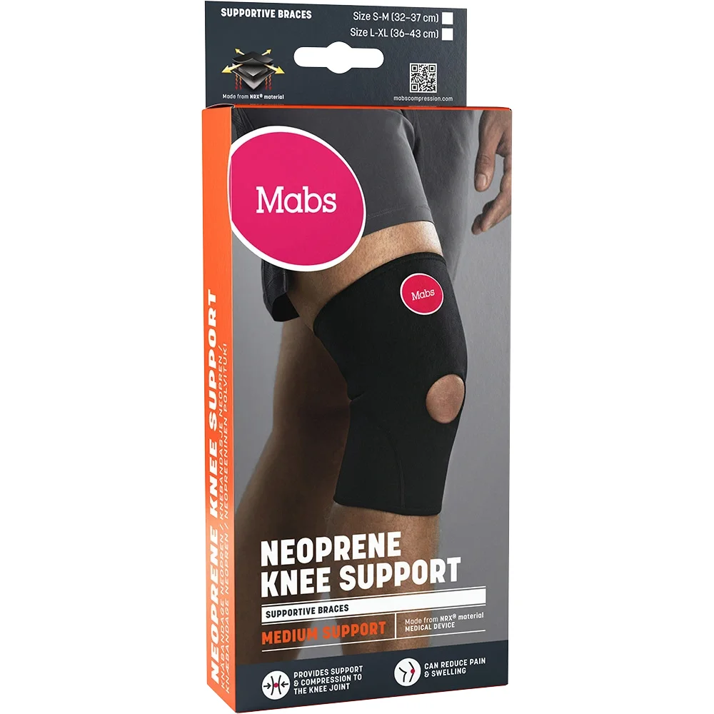 Mabs Neopren Knäbandage Svart L/XL - Knästöd & knäskydd