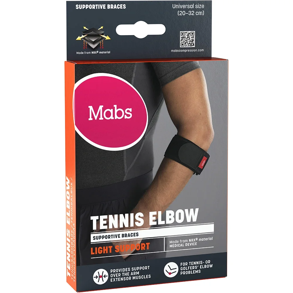 Mabs Stöd Tennisarmbåge Svart One Size - Armbågsstöd & armbågsskydd