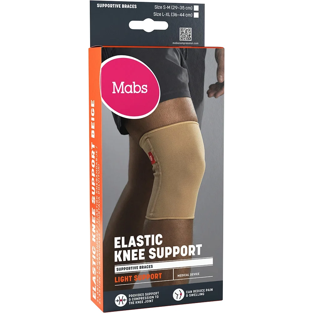 Mabs Elastiskt Knäbandage Beige S/M - Knästöd & knäskydd