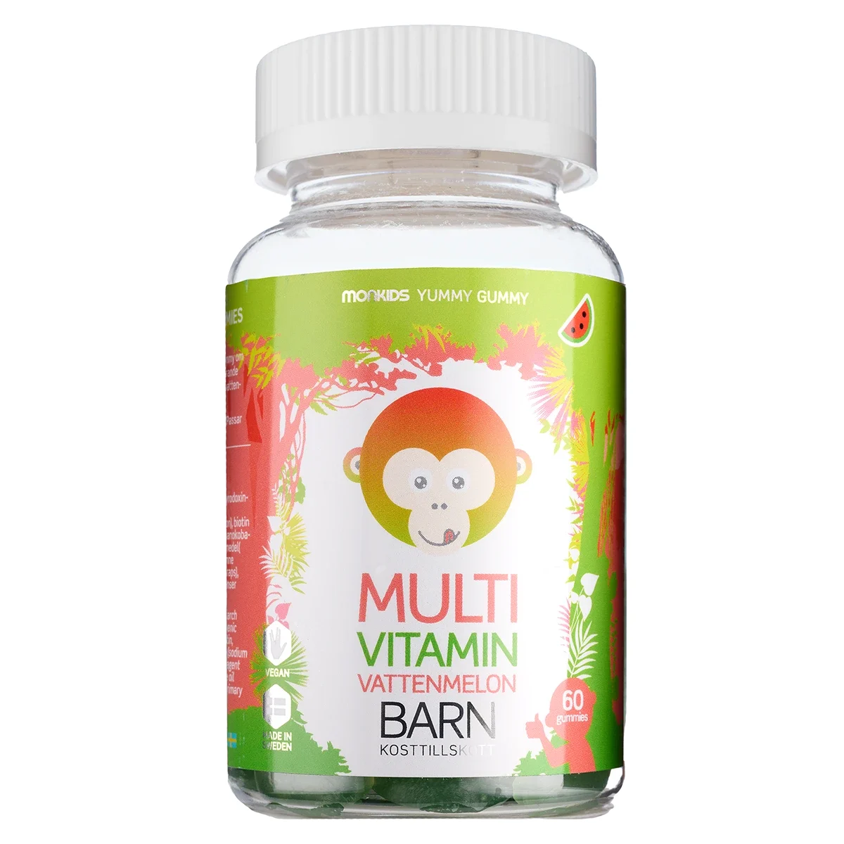 Monkids Multivitamin Barn Vattenmelon 60st - Multivitaminer för barn