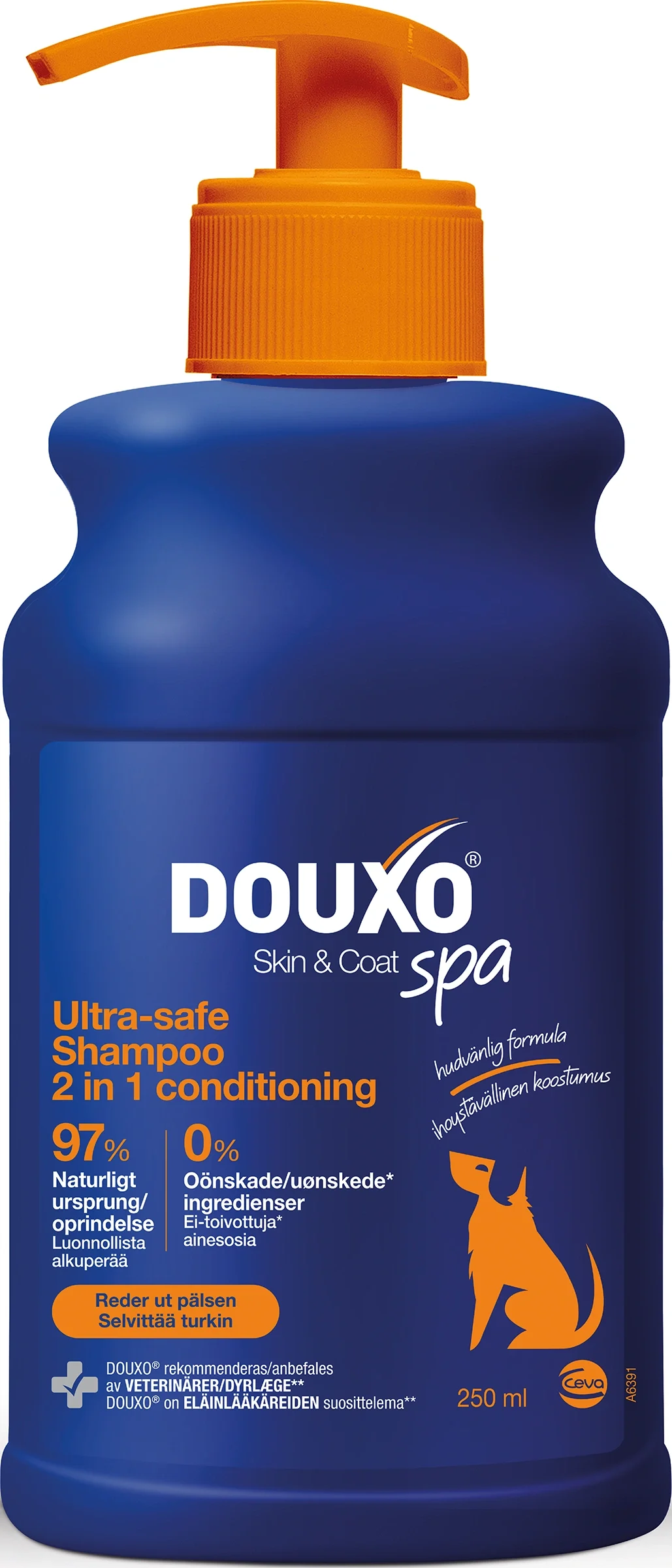 Douxo Skin & Coat SPA Ultra-Safe 2-in-1 Schampo & Balsam 250 ml - Hundschampo & hundbalsam