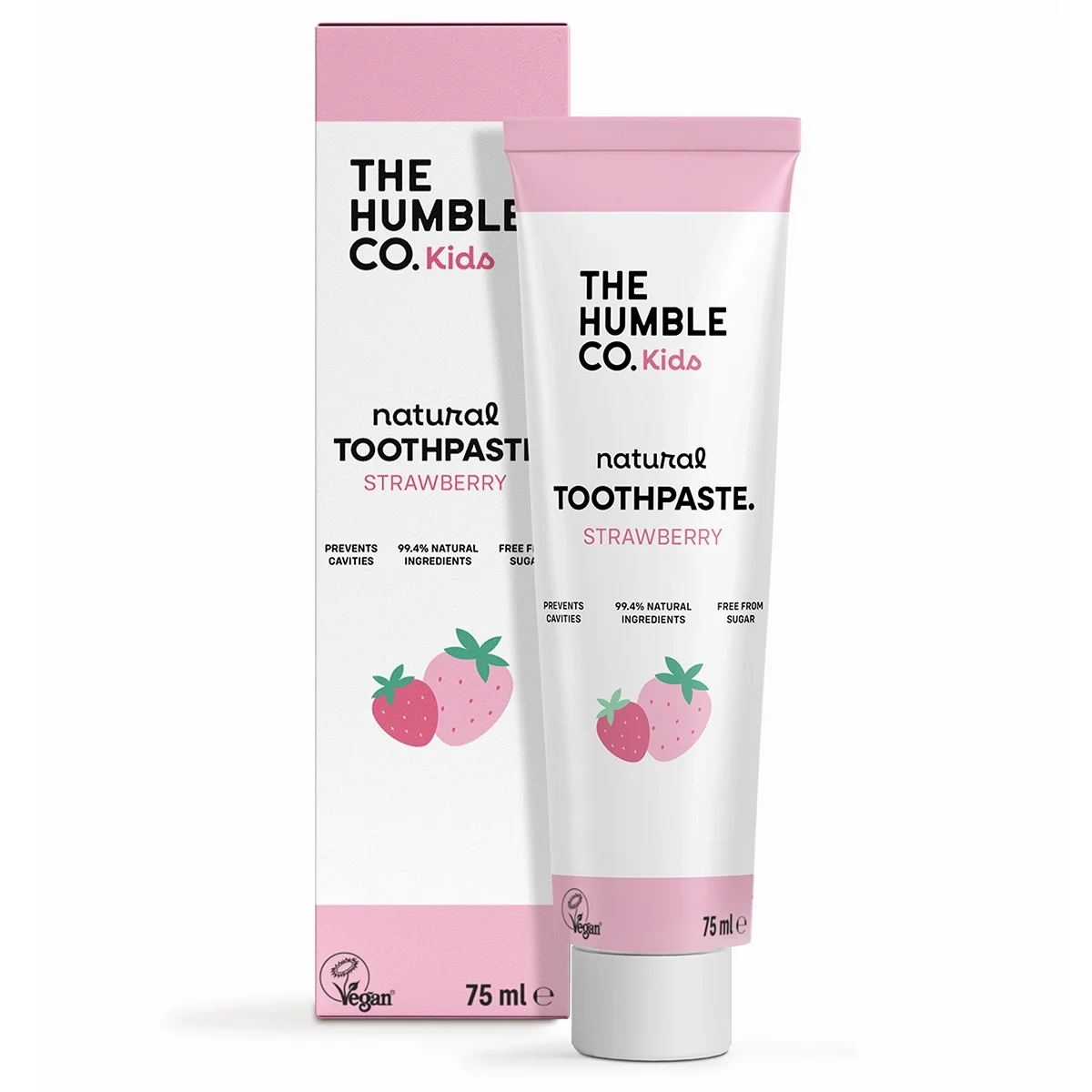 The Humble Co. Tandkräm Cosmos Natural Kids Strawberry 75ml - Tandkräm