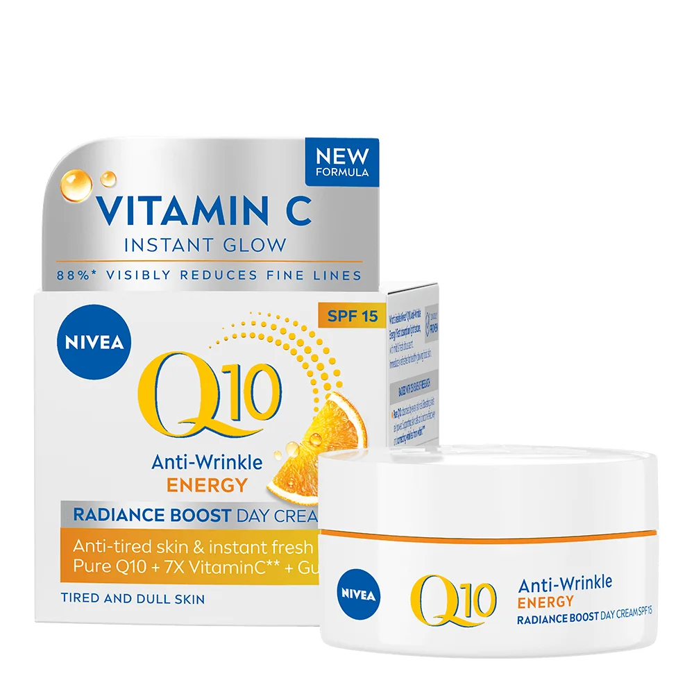 Nivea Q10 Energy Day Cream SPF 15, 50 ml - Ansiktskräm - dagkräm