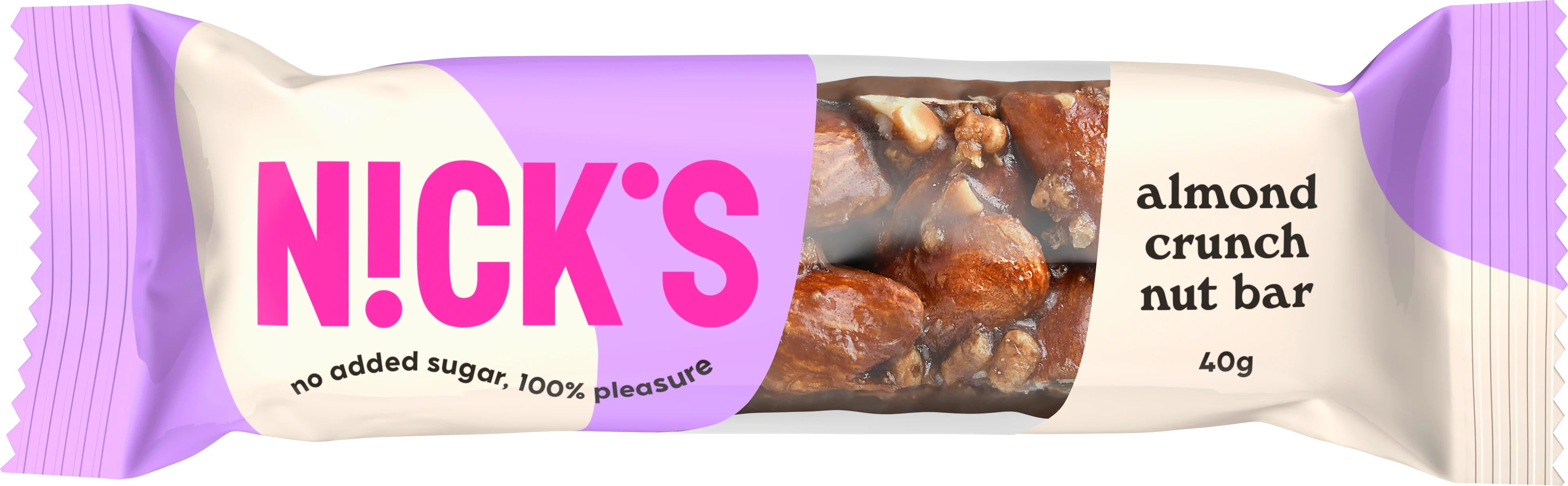 NICK'S Nut Bar Almond Crunch 40 g - Choklad & godis