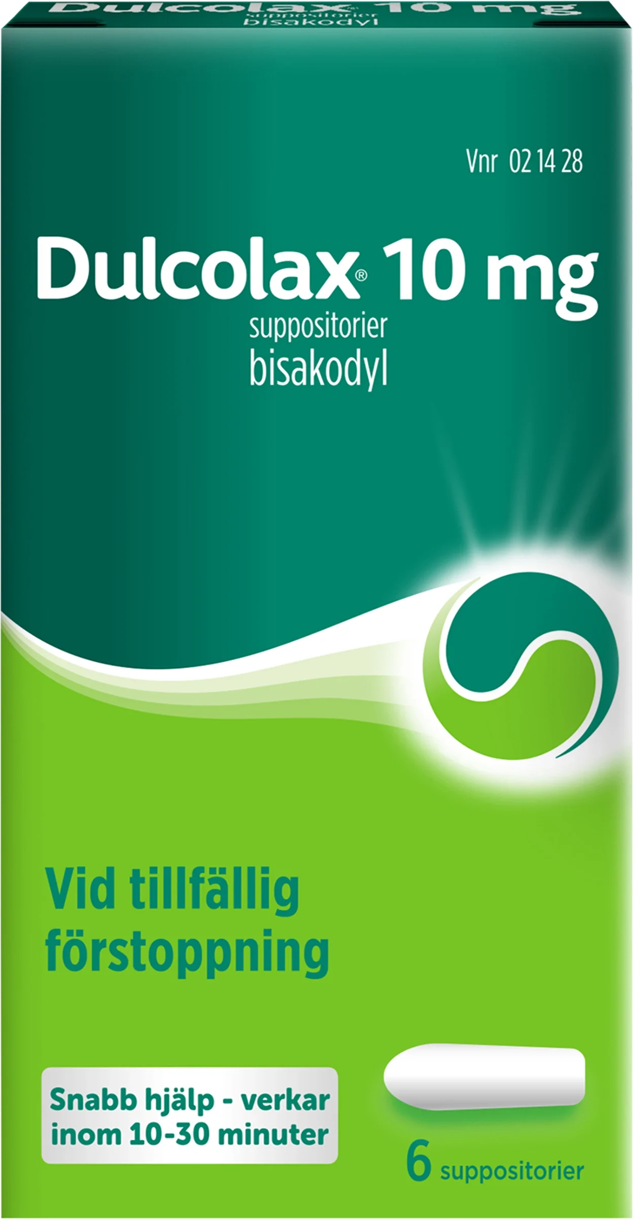 Dulcolax suppositorium 10 mg 6 st - Förstoppning & hård mage