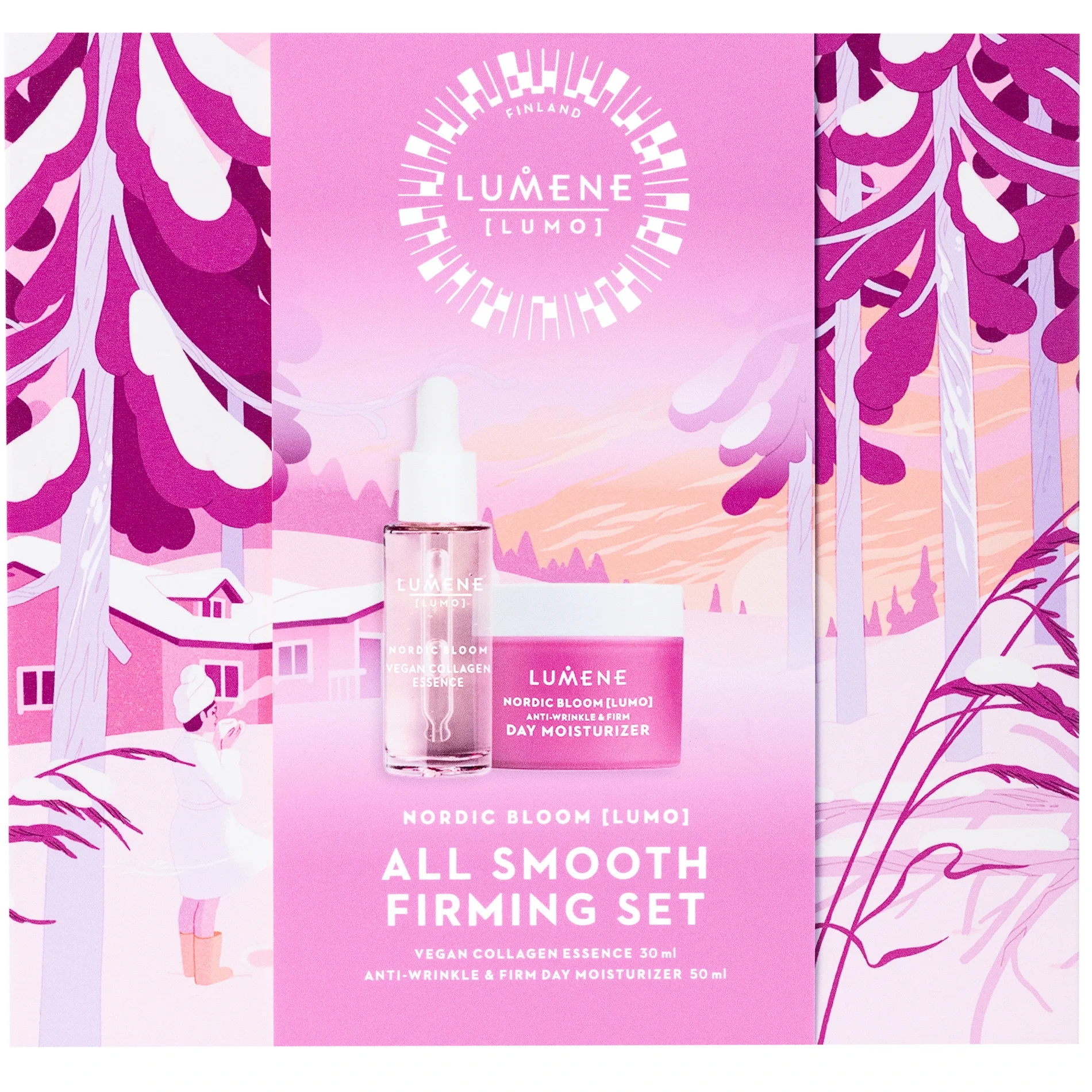 Lumene Nordic Bloom All Smooth Firming Set 2025 - Presentbox hudvård