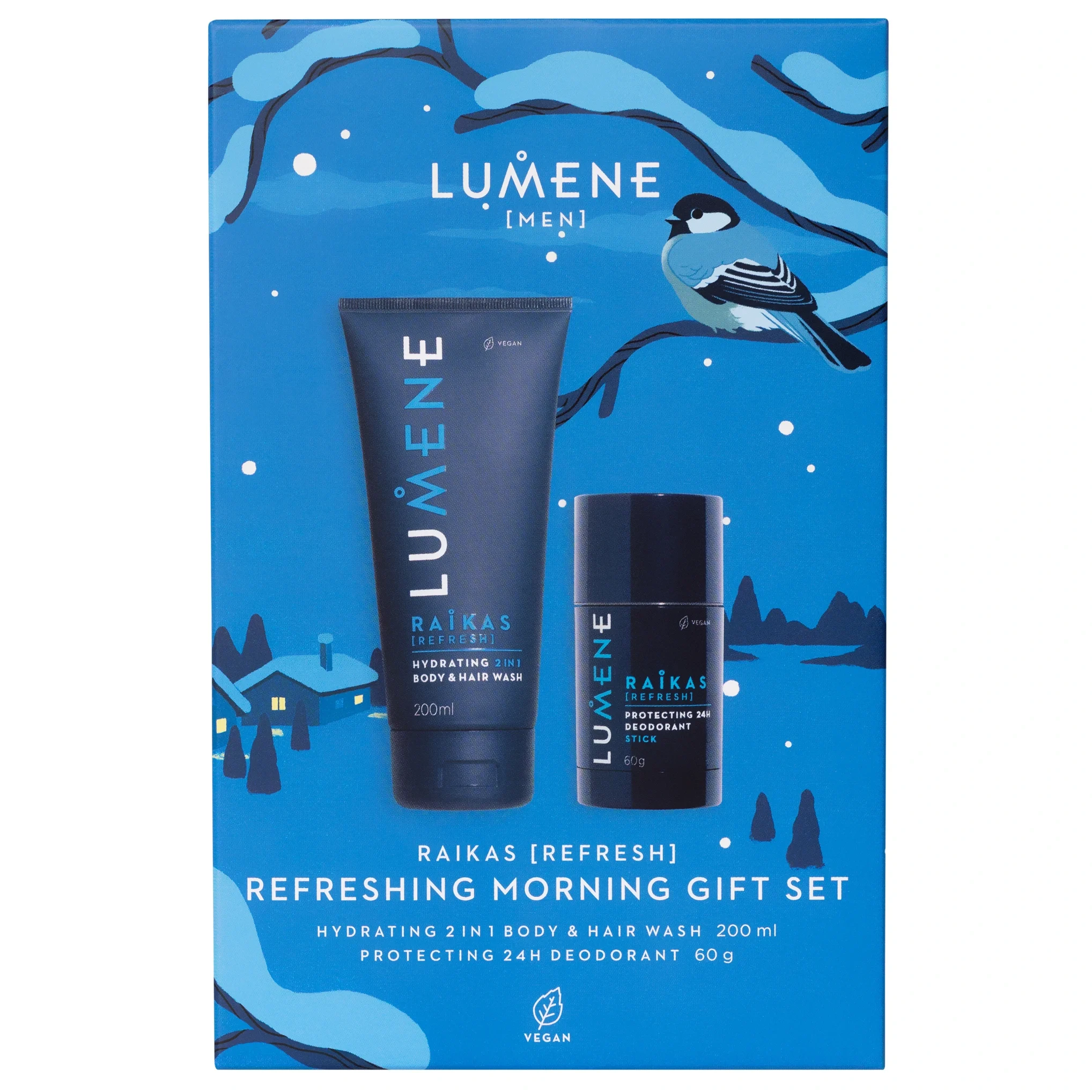 Lumene Men Refreshing Morning Gift Set 2025 - Presentbox man